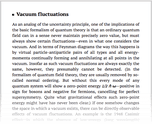 Vacuum fluctuations