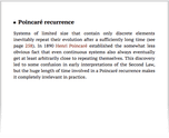 Poincaré recurrence