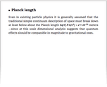 Planck length