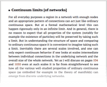 Continuum limits [of networks]