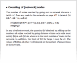 Counting of [network] nodes