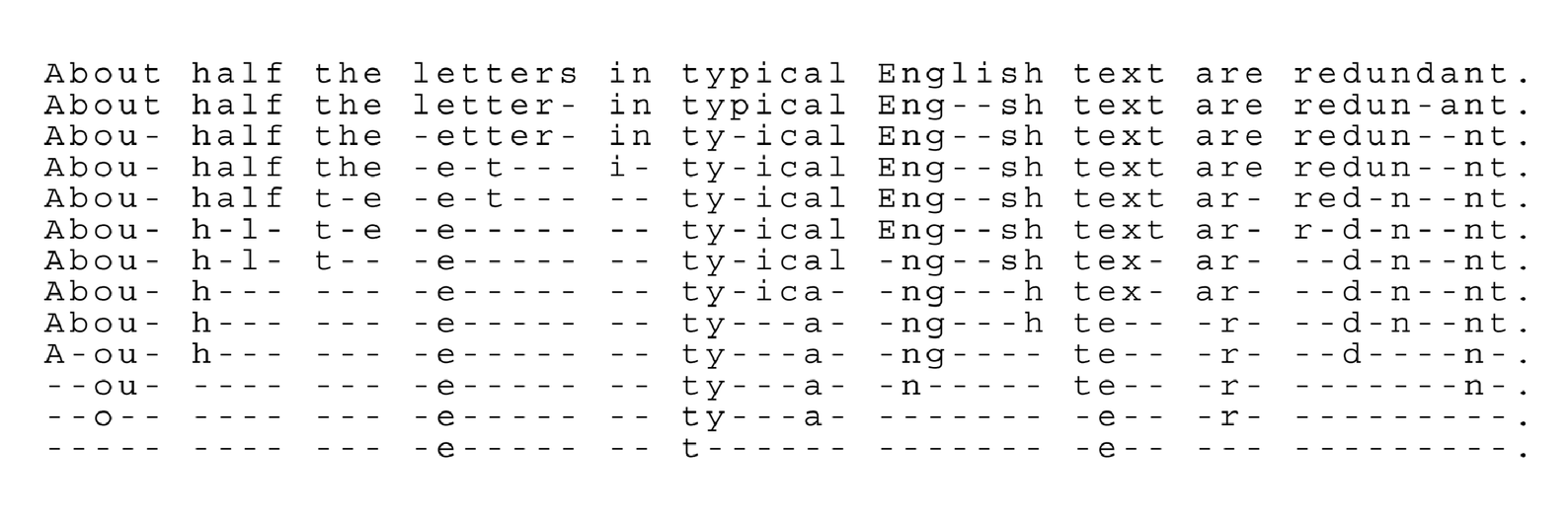 [Redundancy in] text image 1