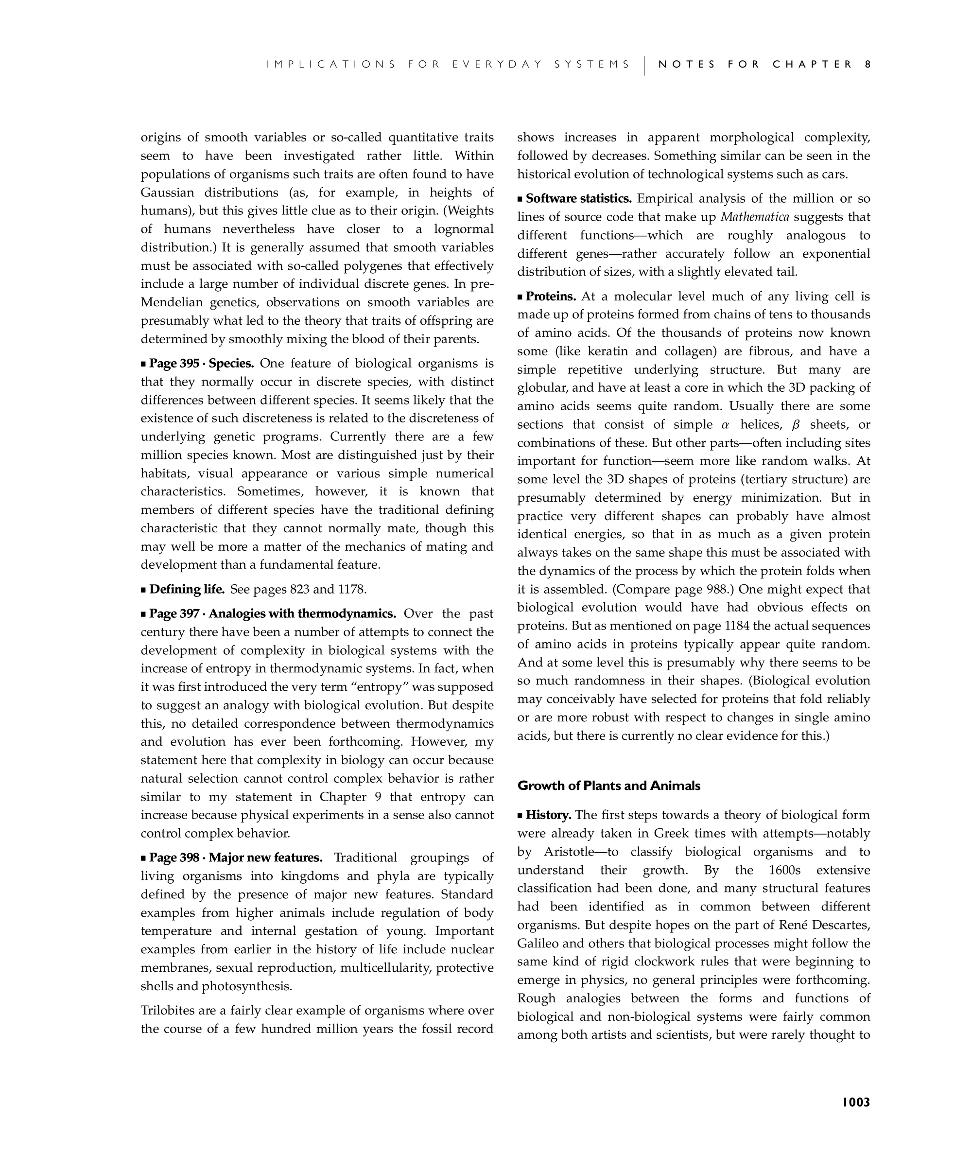 Page 1003: Notes for Growth of Plants and Animals