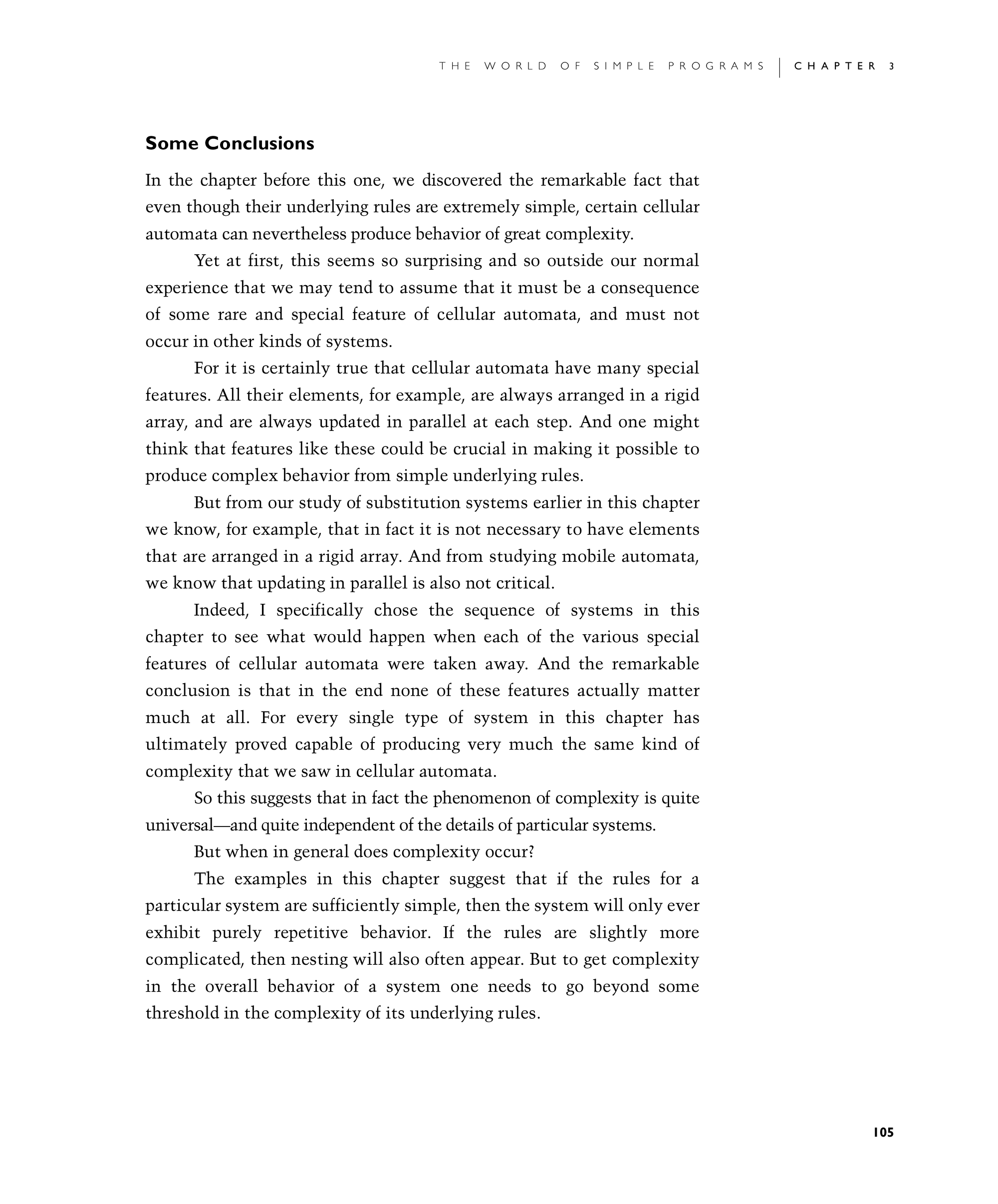 Page 105: Some Conclusions