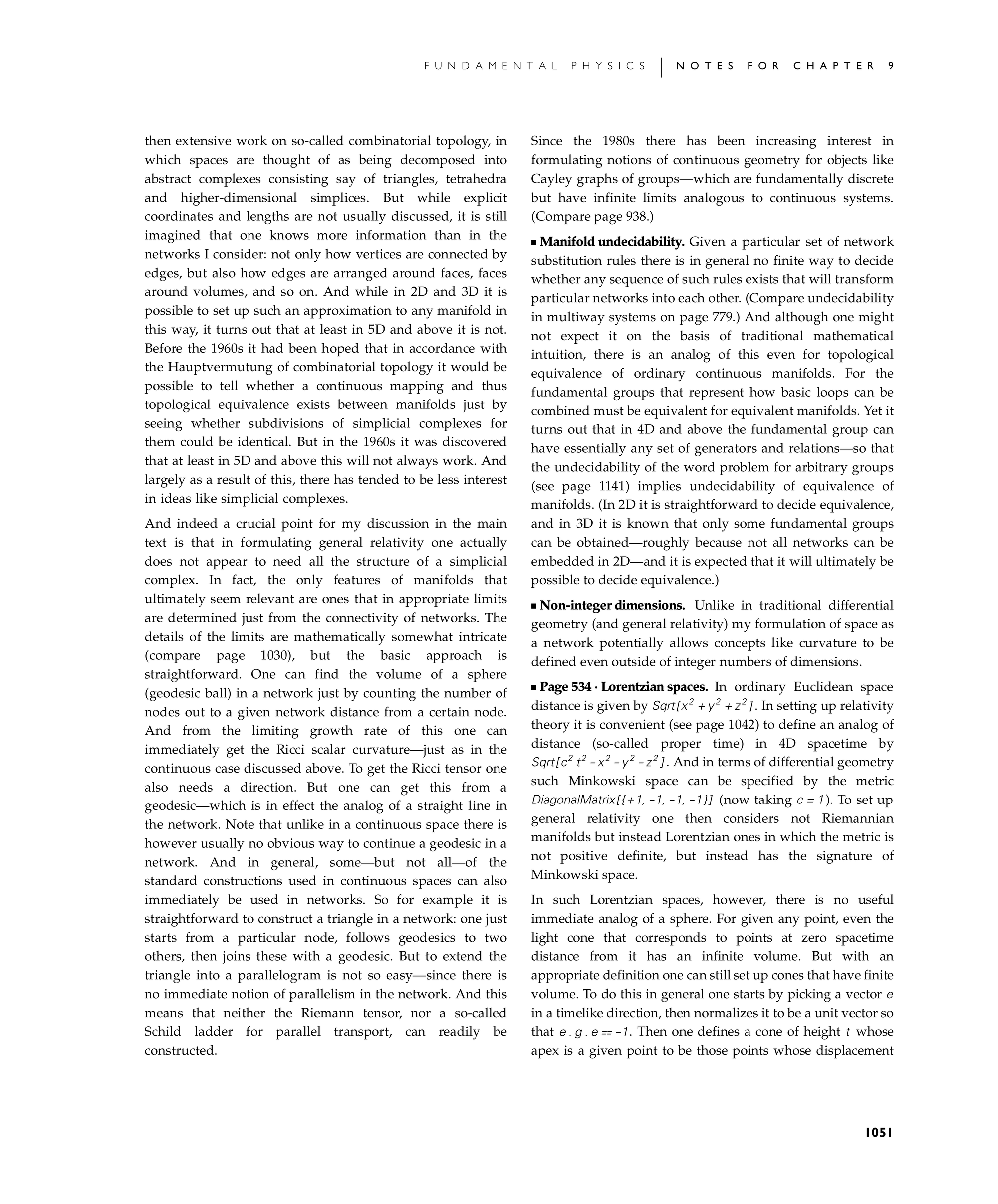 Page 1051: Notes for The Phenomenon of Gravity