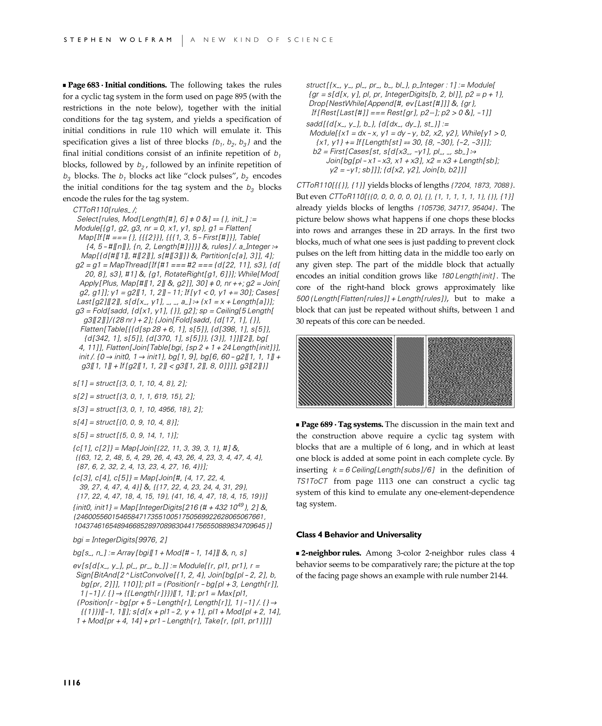Page 1116: Notes for Class 4 Behavior and Universality