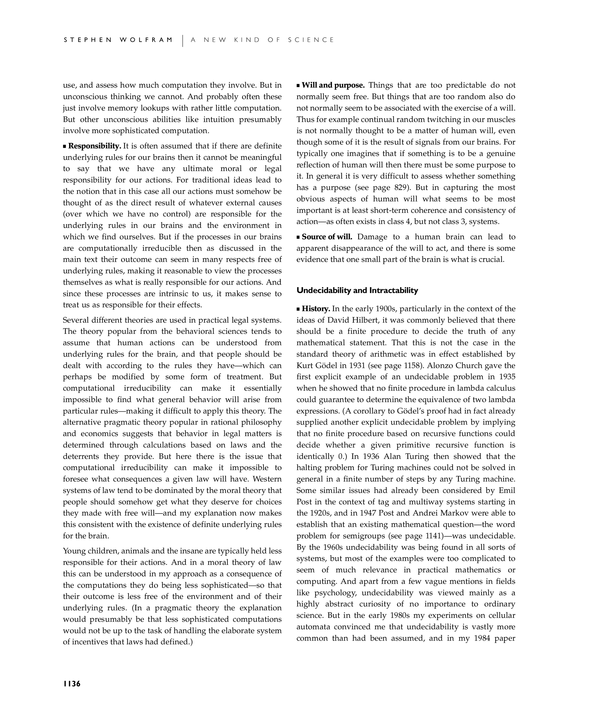 Page 1136: Notes for Undecidability and Intractability