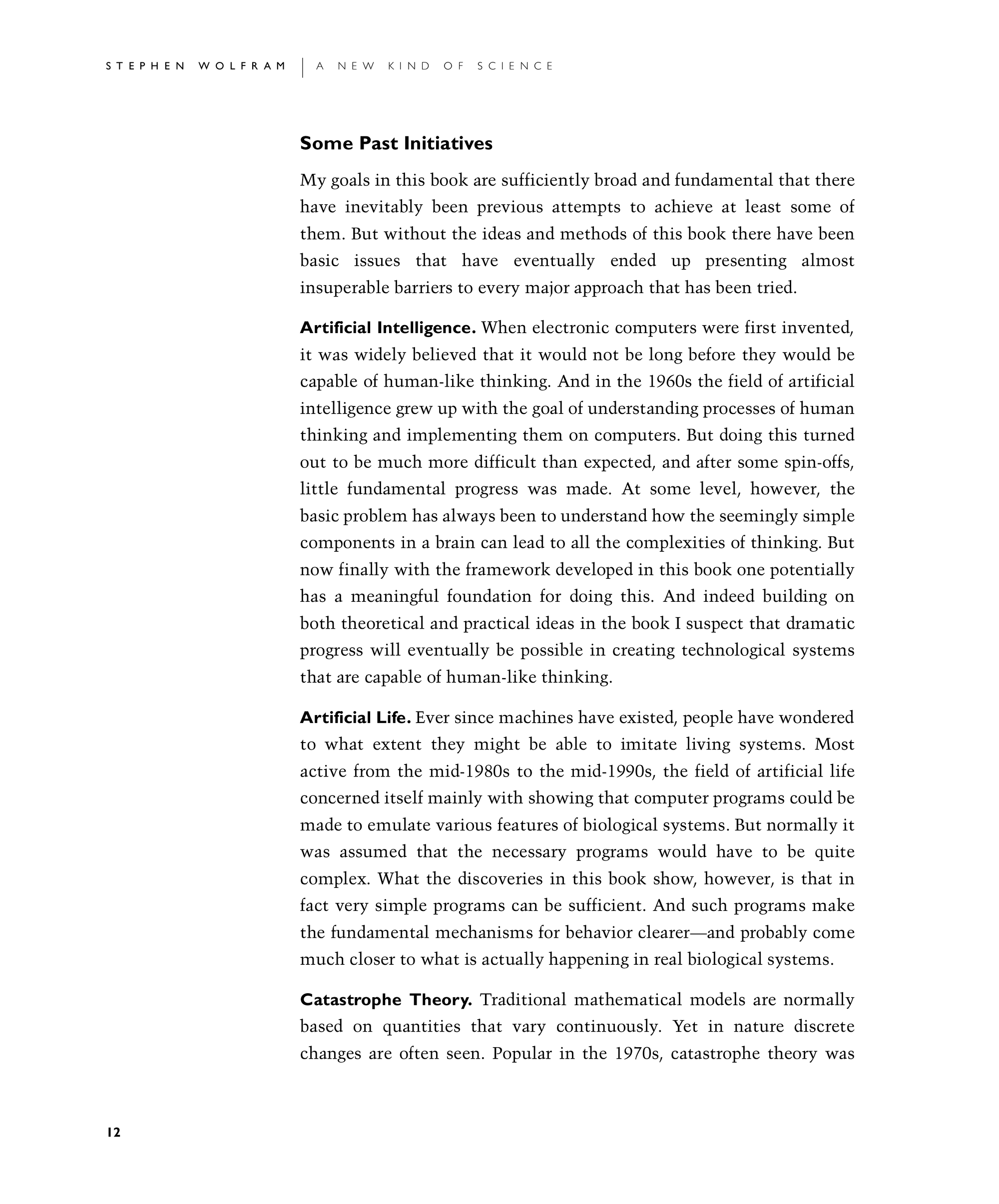 Page 12: Some Past Initiatives