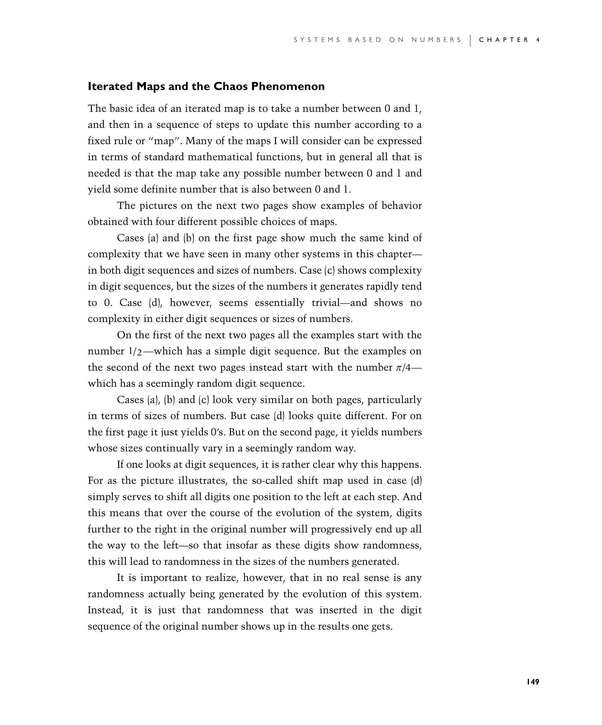 Page 149: Iterated Maps and the Chaos Phenomenon