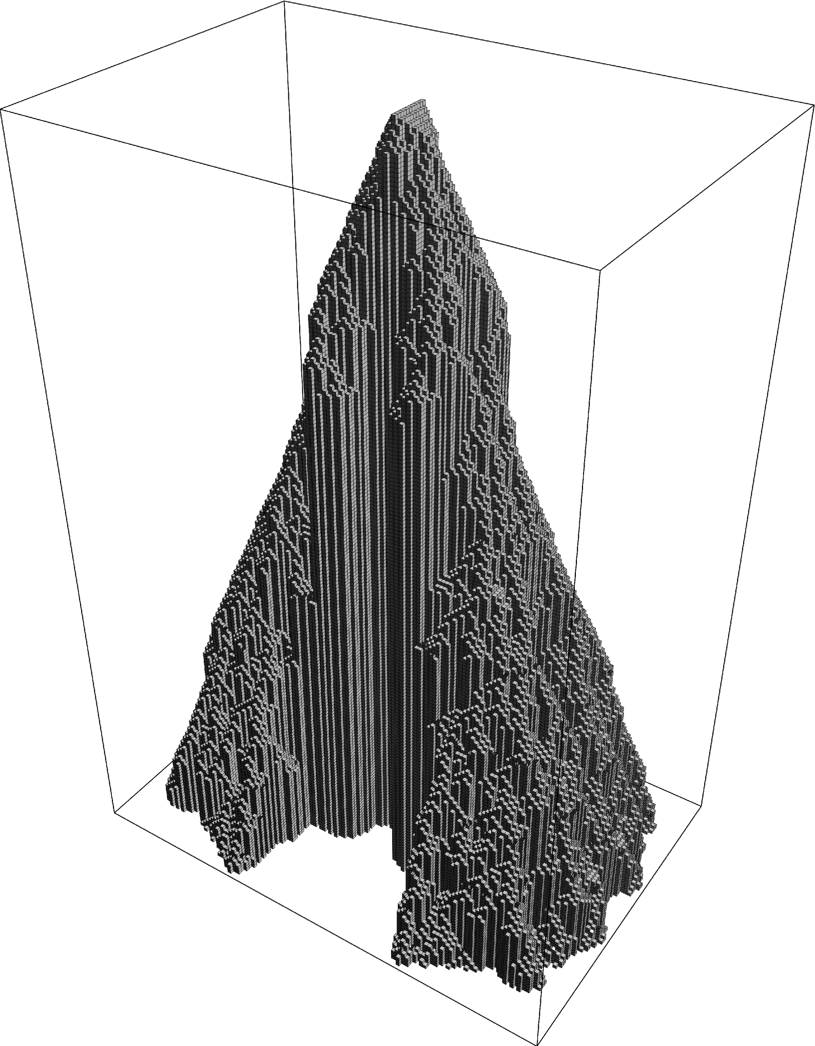 Three-dimensional objects formed by stacking successive two-dimensional patterns 2