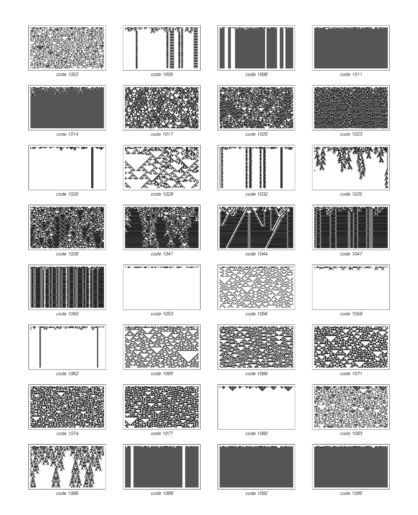 Sequence of totalistic cellular automata
