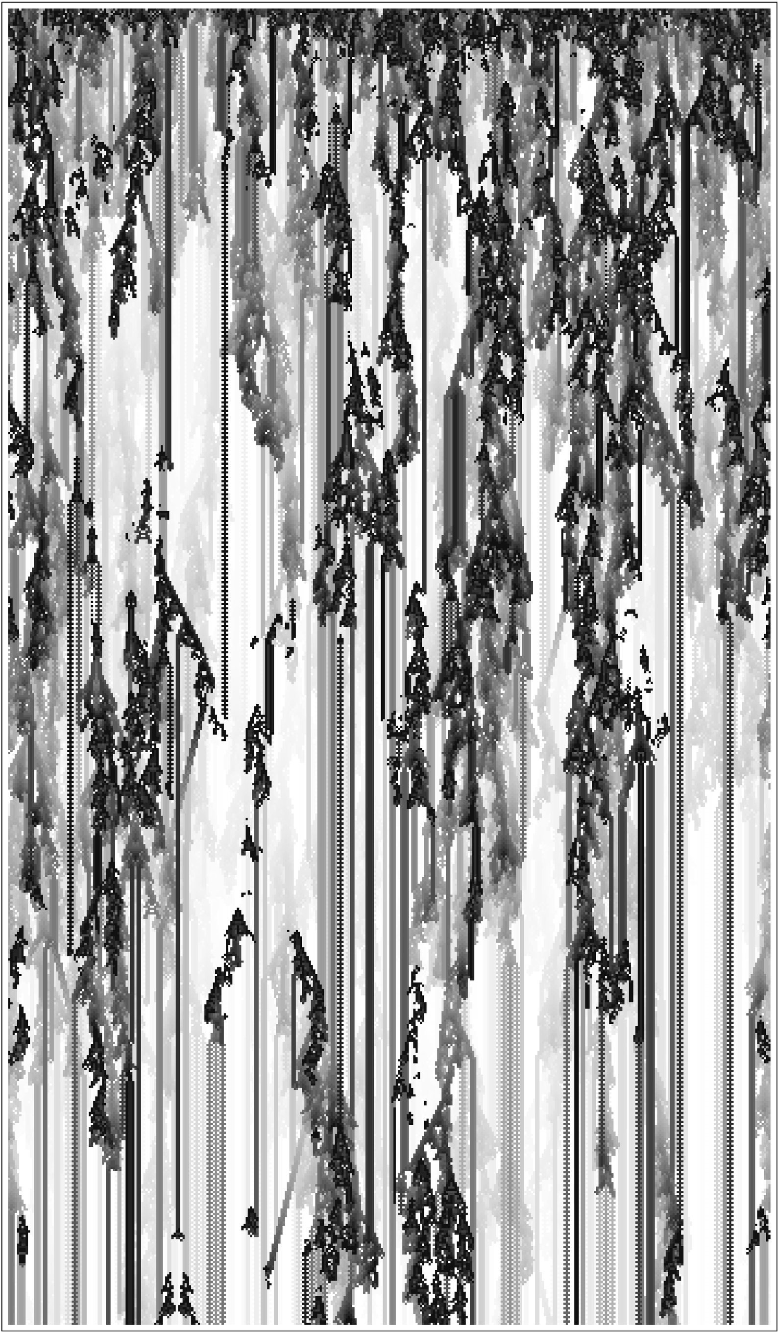 The behavior of a class 4 two-dimensional cellular automaton