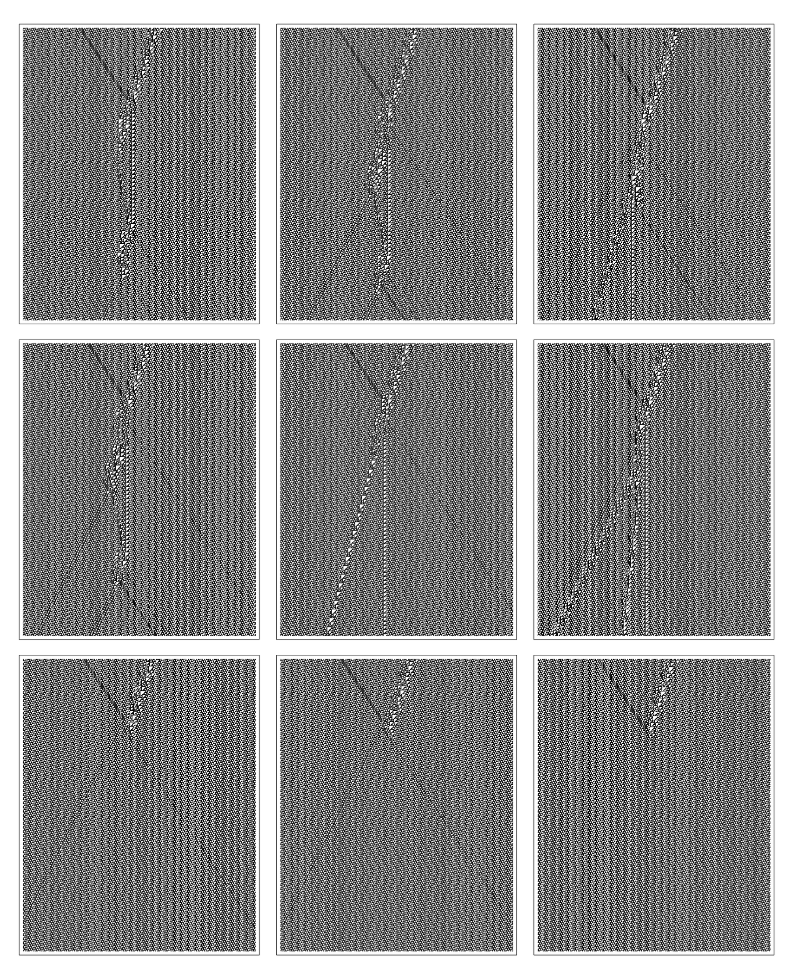 Collisions between structures (o) and (e)