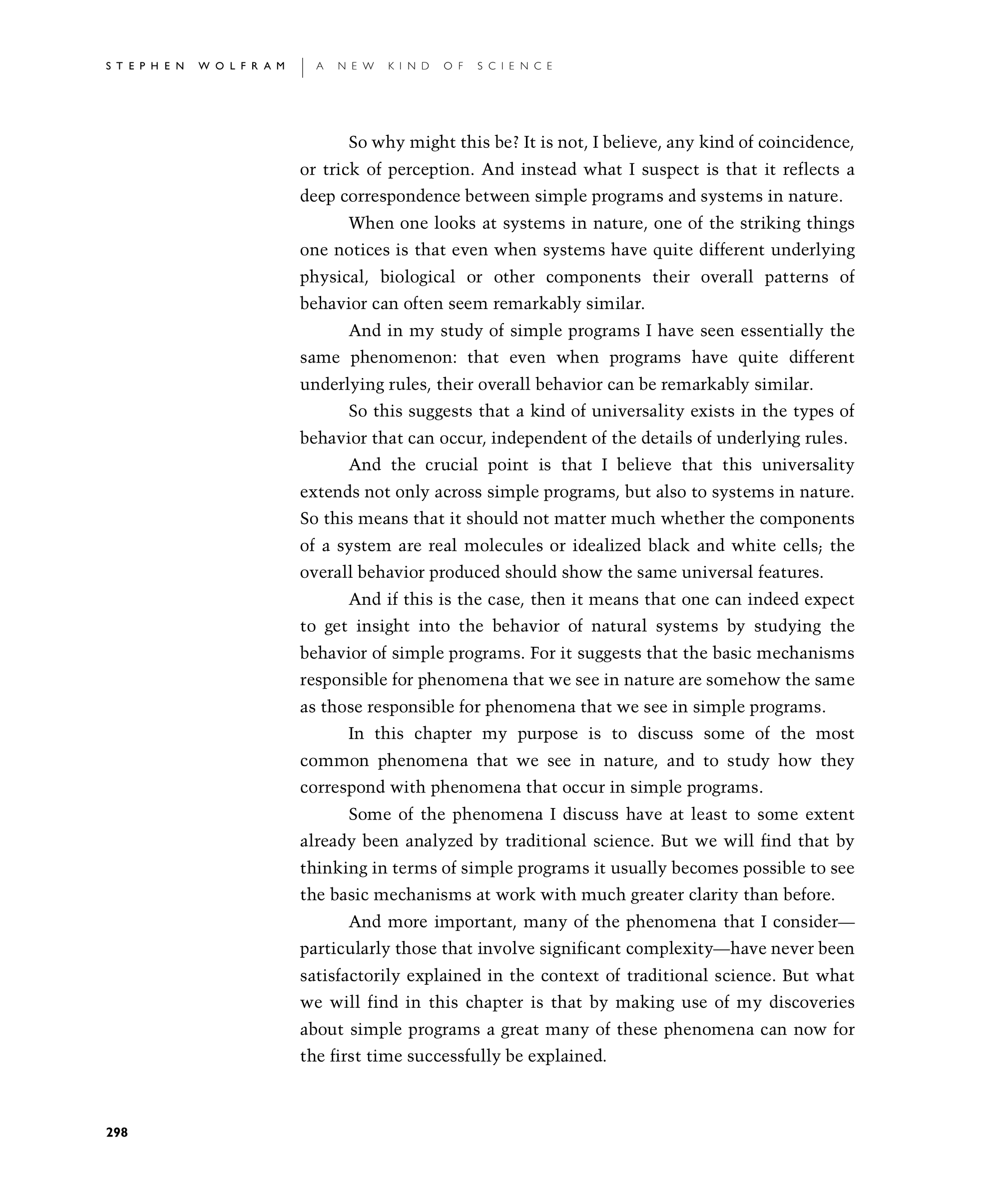 Page 298: Universality of Behavior