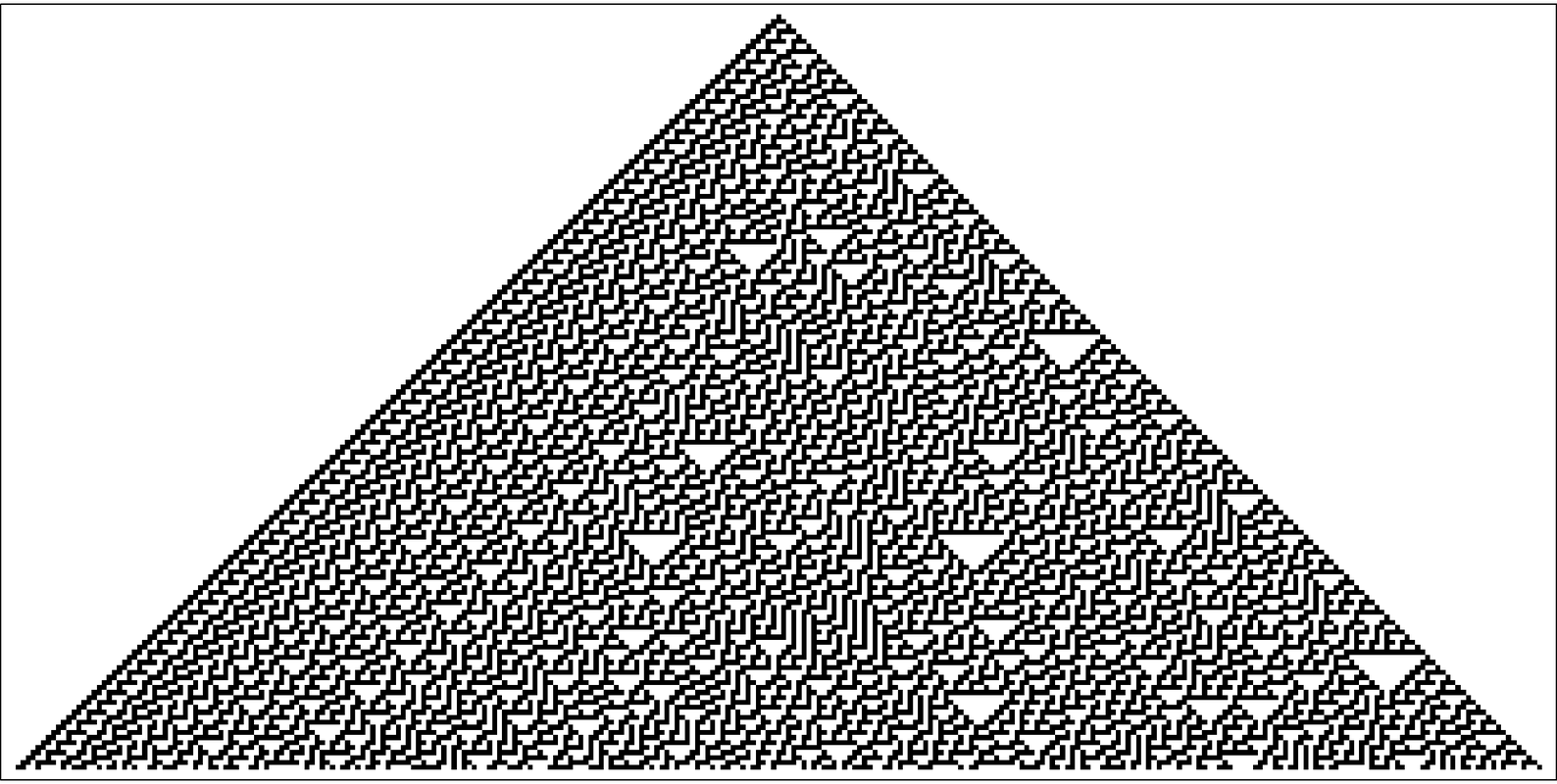Rule 30 cellular automaton