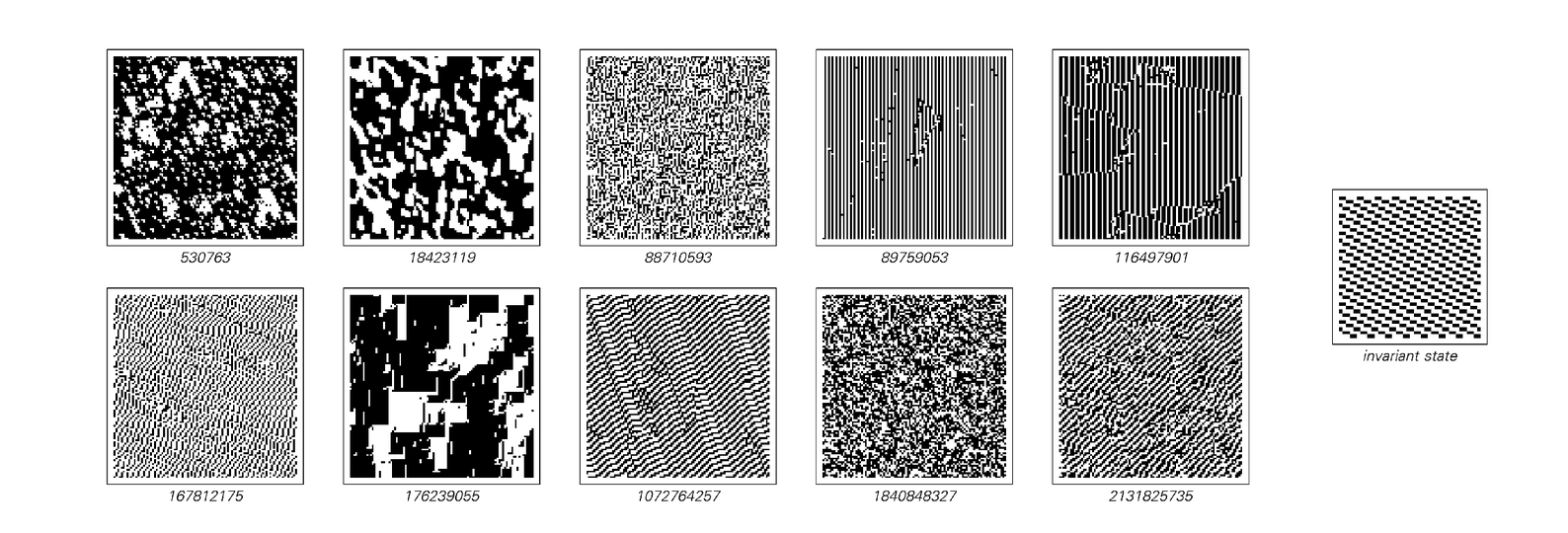 Typical behavior of two-dimensional cellular automata