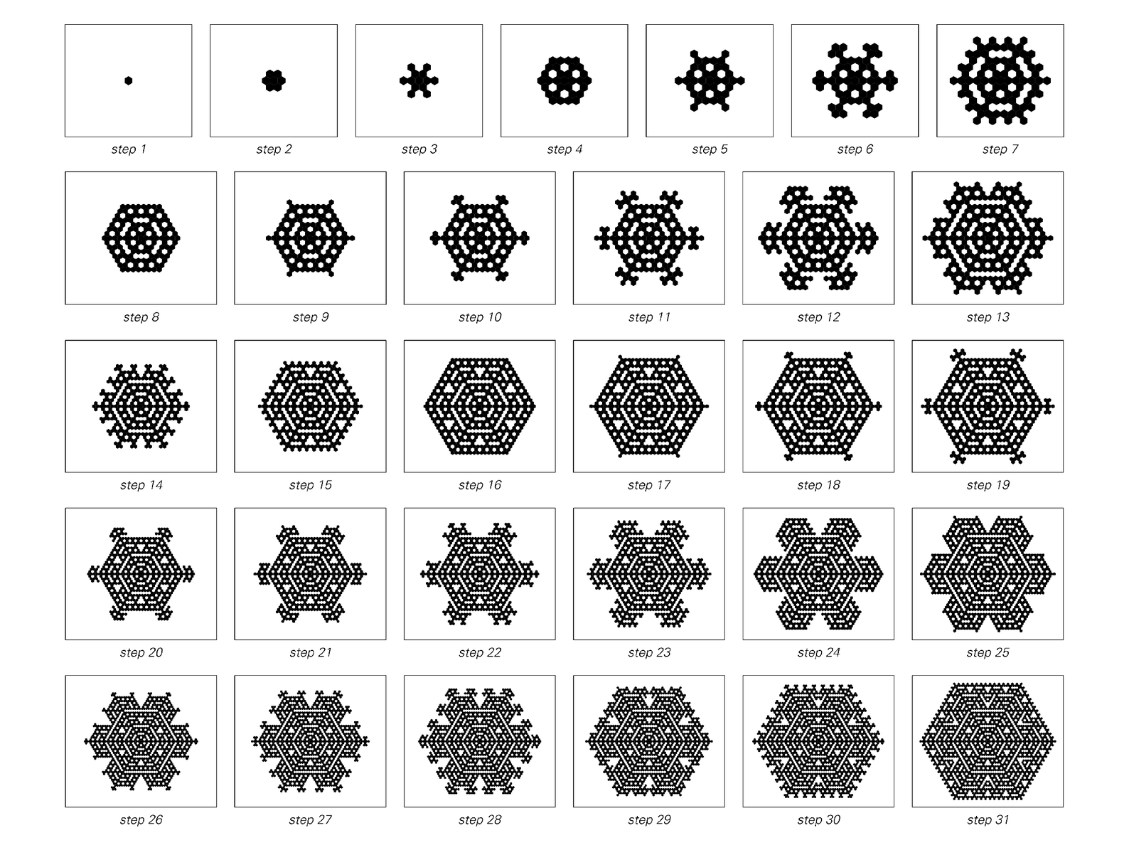Evolution of a cellular automaton