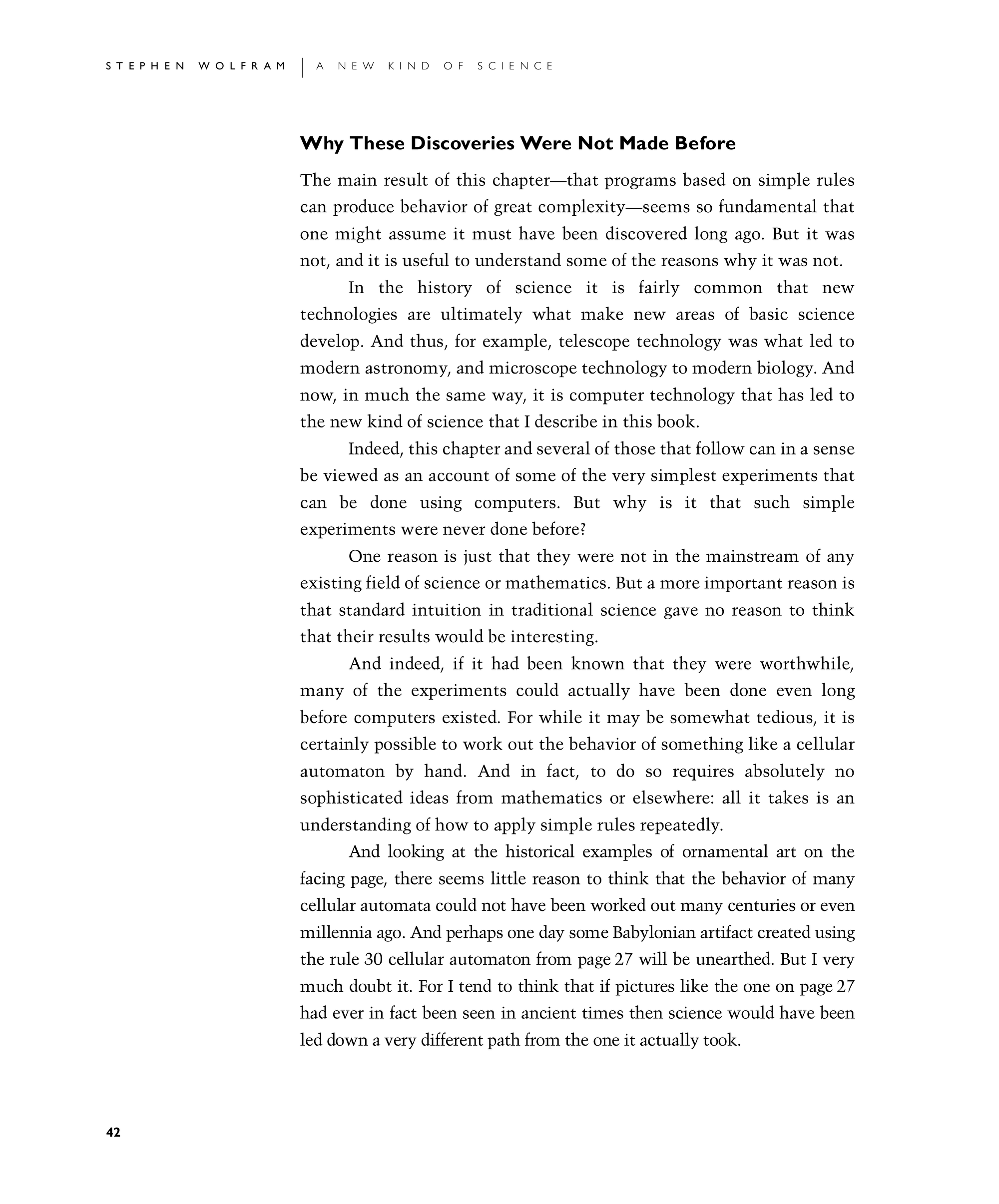 Page 42: Why These Discoveries Were Not Made Before