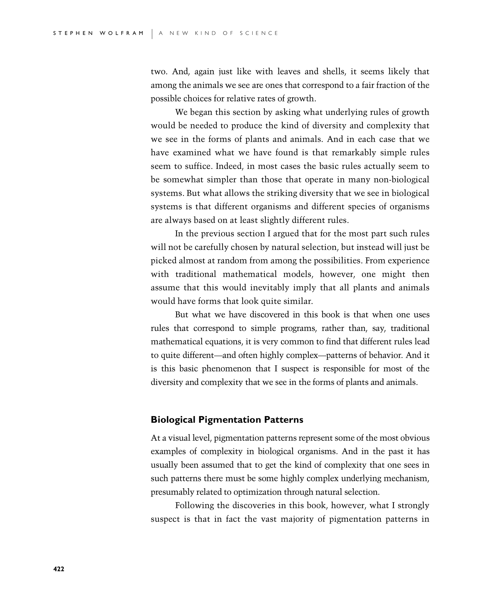 Page 422: Biological Pigmentation Patterns