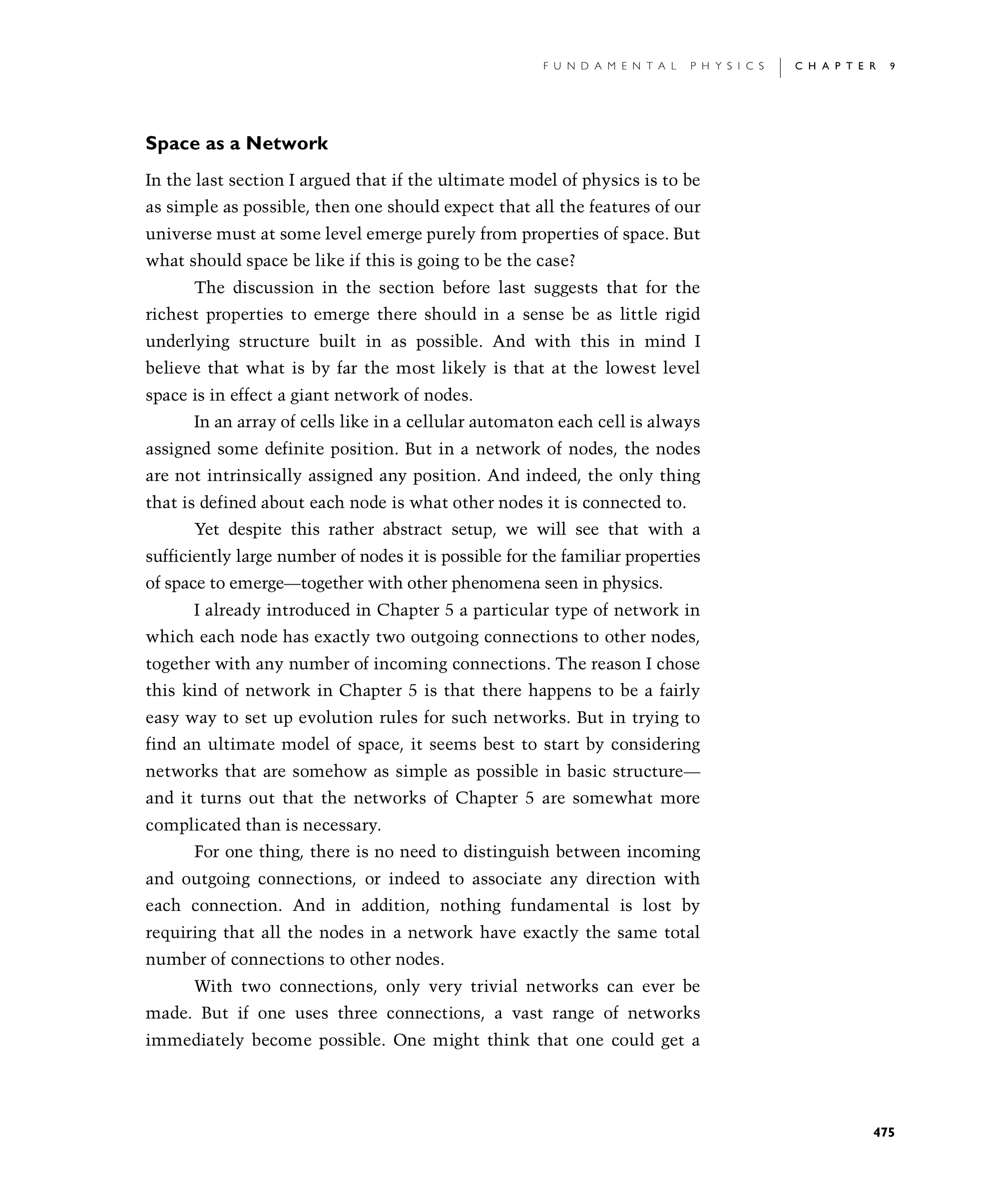 Page 475: Space as a Network