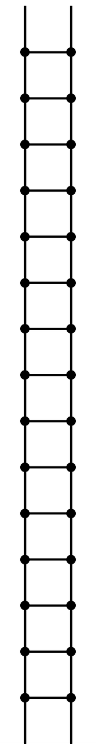 Examples of networks with three connections at each node that are effectively one, two and three-dimensional. These networks can be continued forever, and all have the property of being homogeneous, in the sense that every node has an environment identical to every other node.