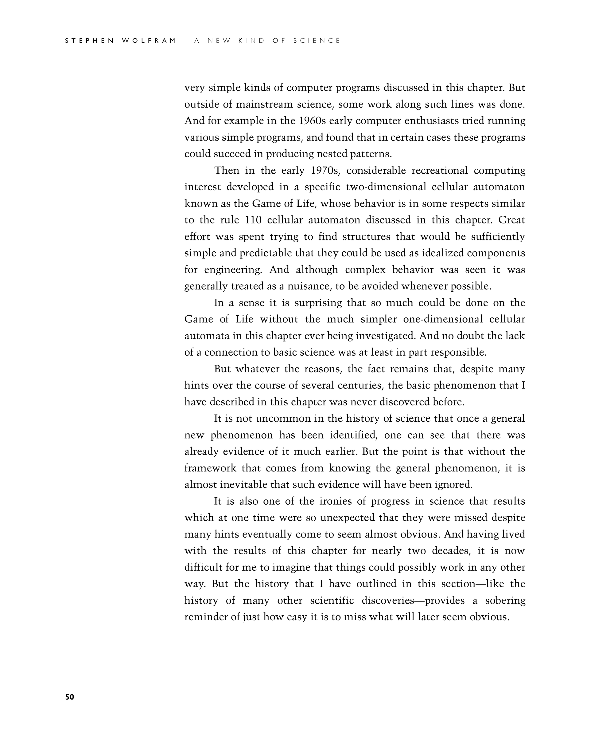 Page 50: Why These Discoveries Were Not Made Before