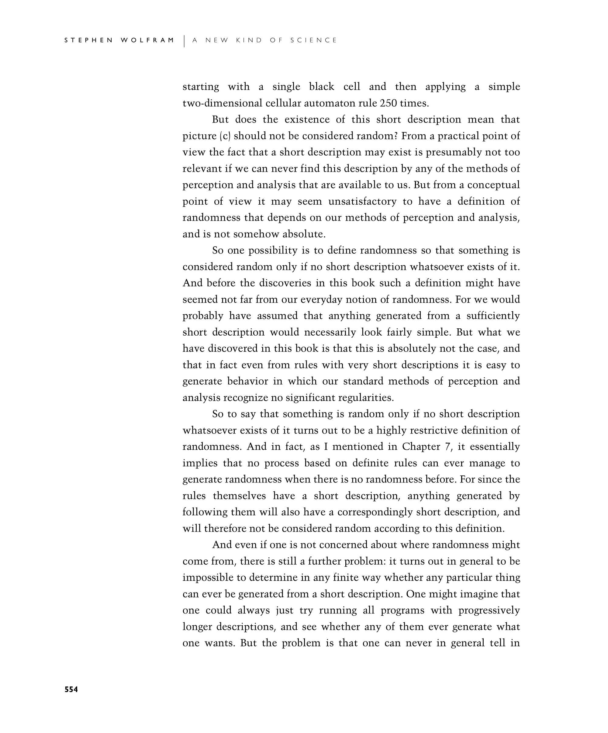 Page 554: Defining the Notion of Randomness