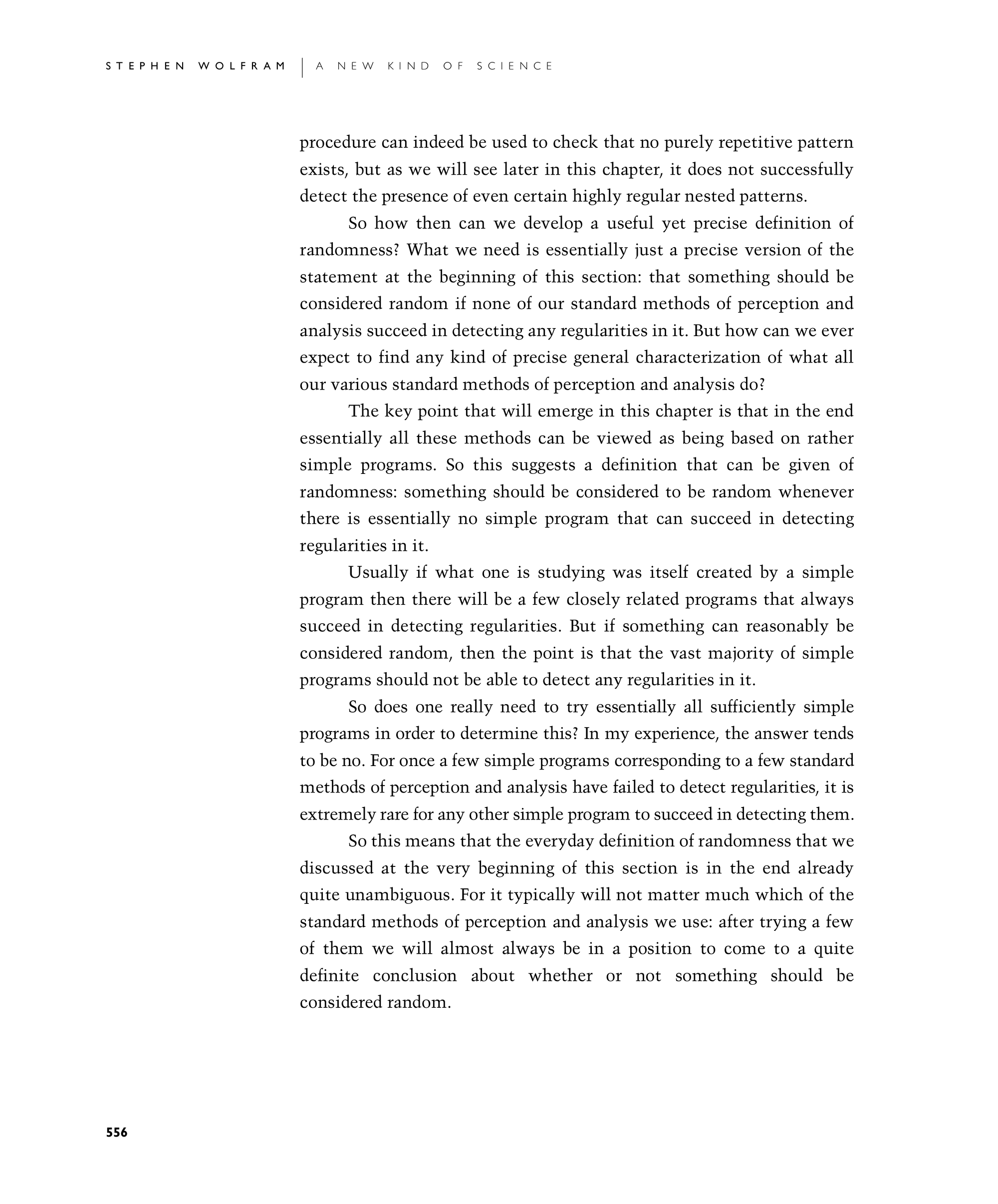 Page 556: Defining the Notion of Randomness