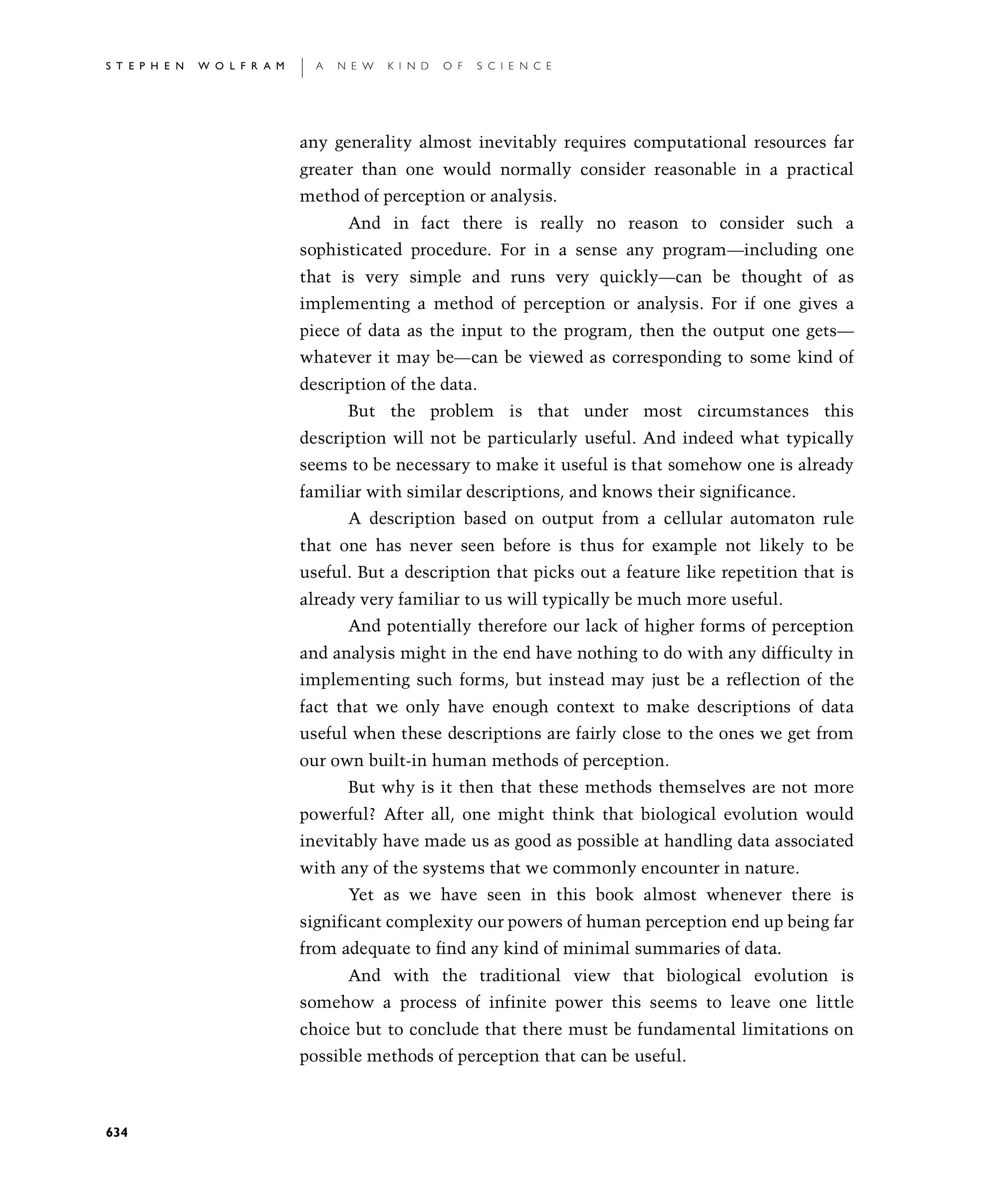 Page 634: Higher Forms of Perception and Analysis