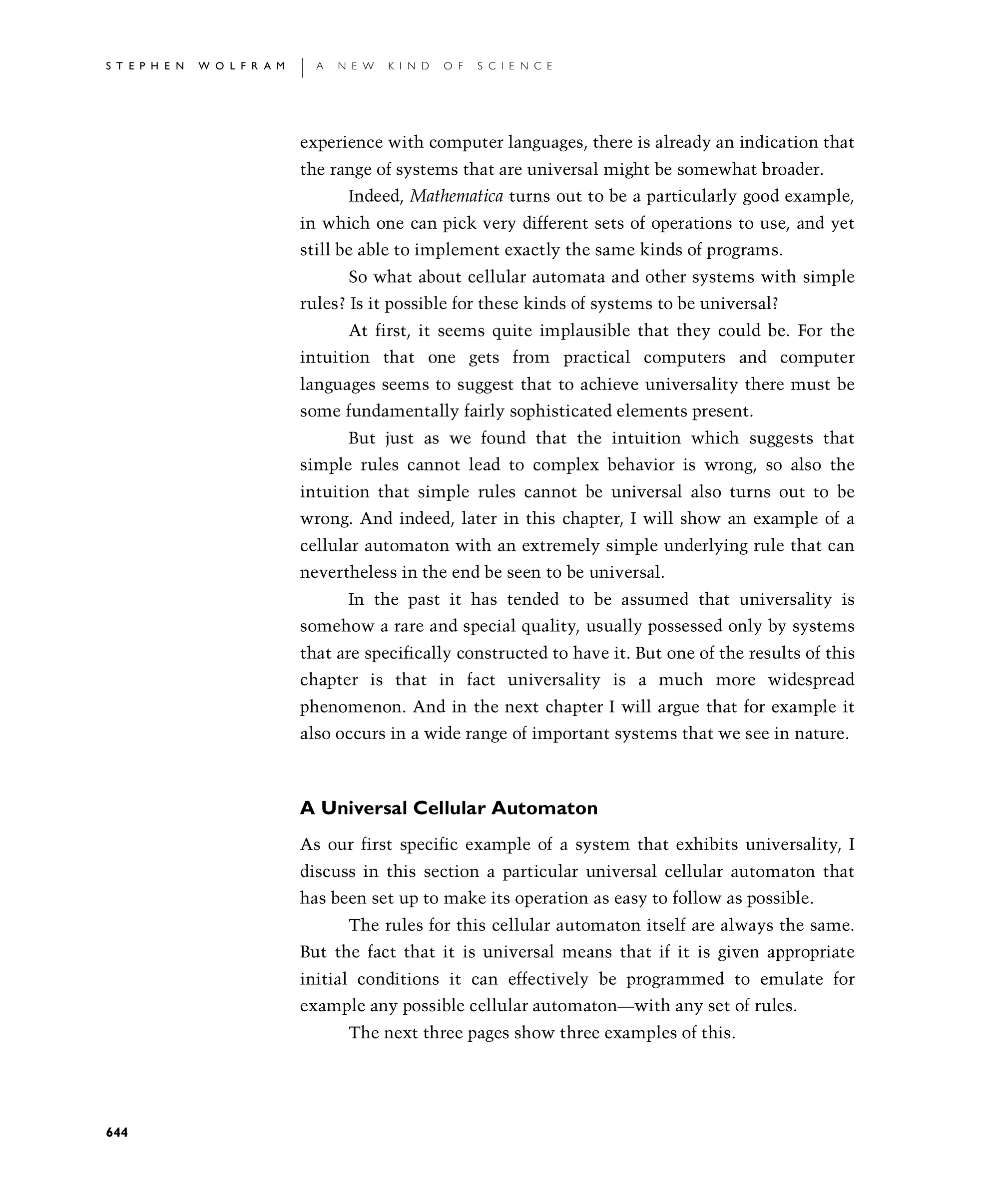 Page 644: A Universal Cellular Automaton
