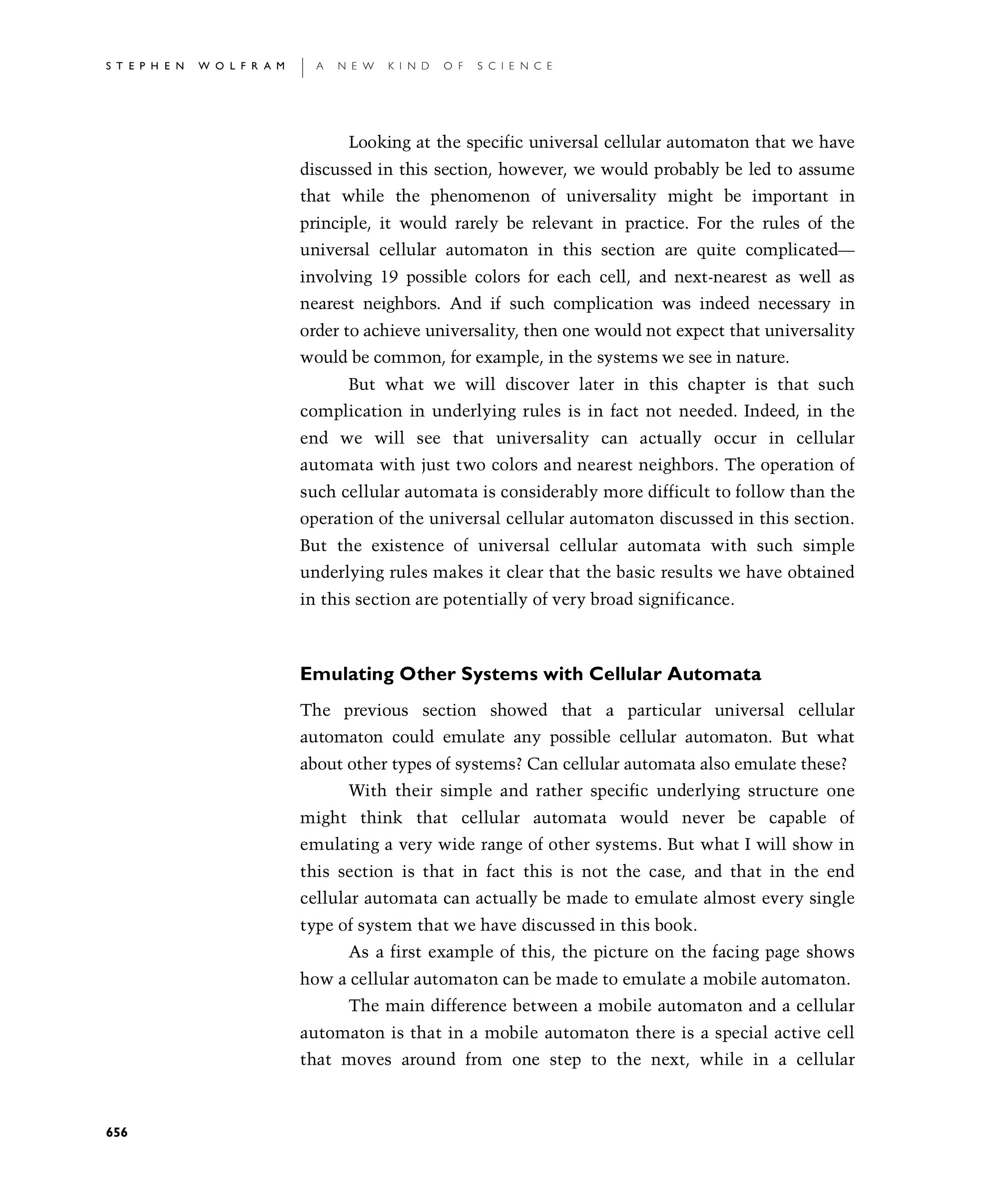 Page 656: Emulating Other Systems with Cellular Automata