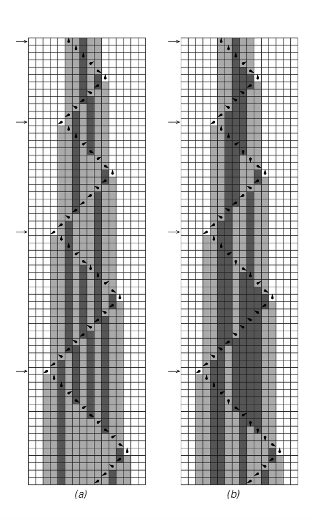 Examples of Turing machines that emulate cellular automata with rules 90 and 30