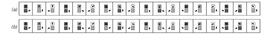 Examples of Turing machines that emulate cellular automata with rules 90 and 30 3