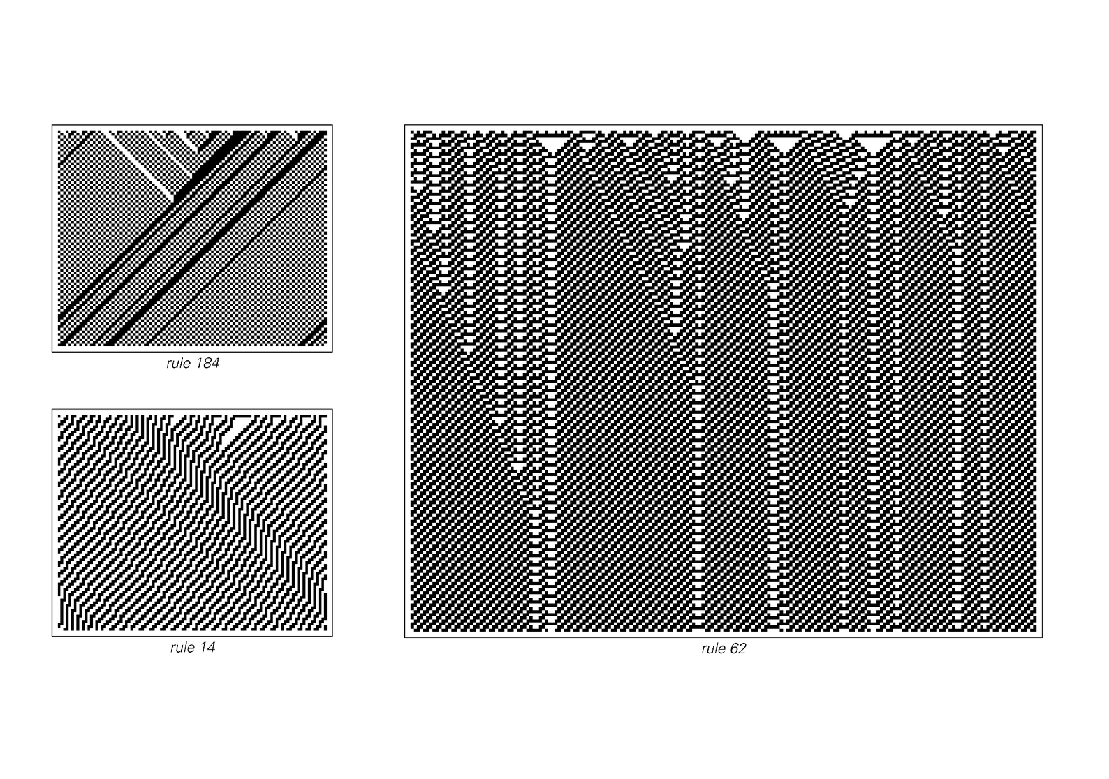 Examples of cellular automata that do allow information to be transmitted over large distances