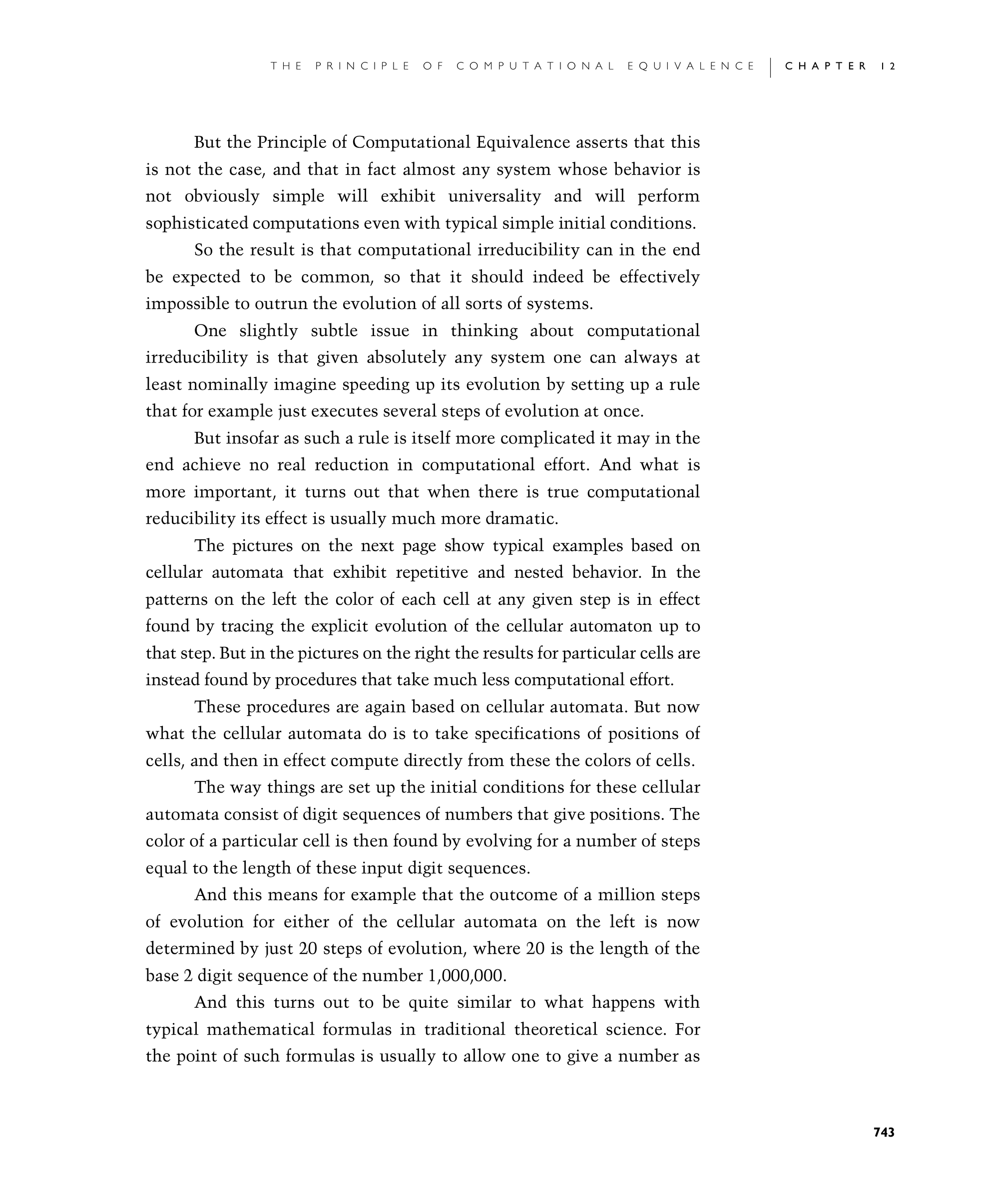 Page 743: Computational Irreducibility