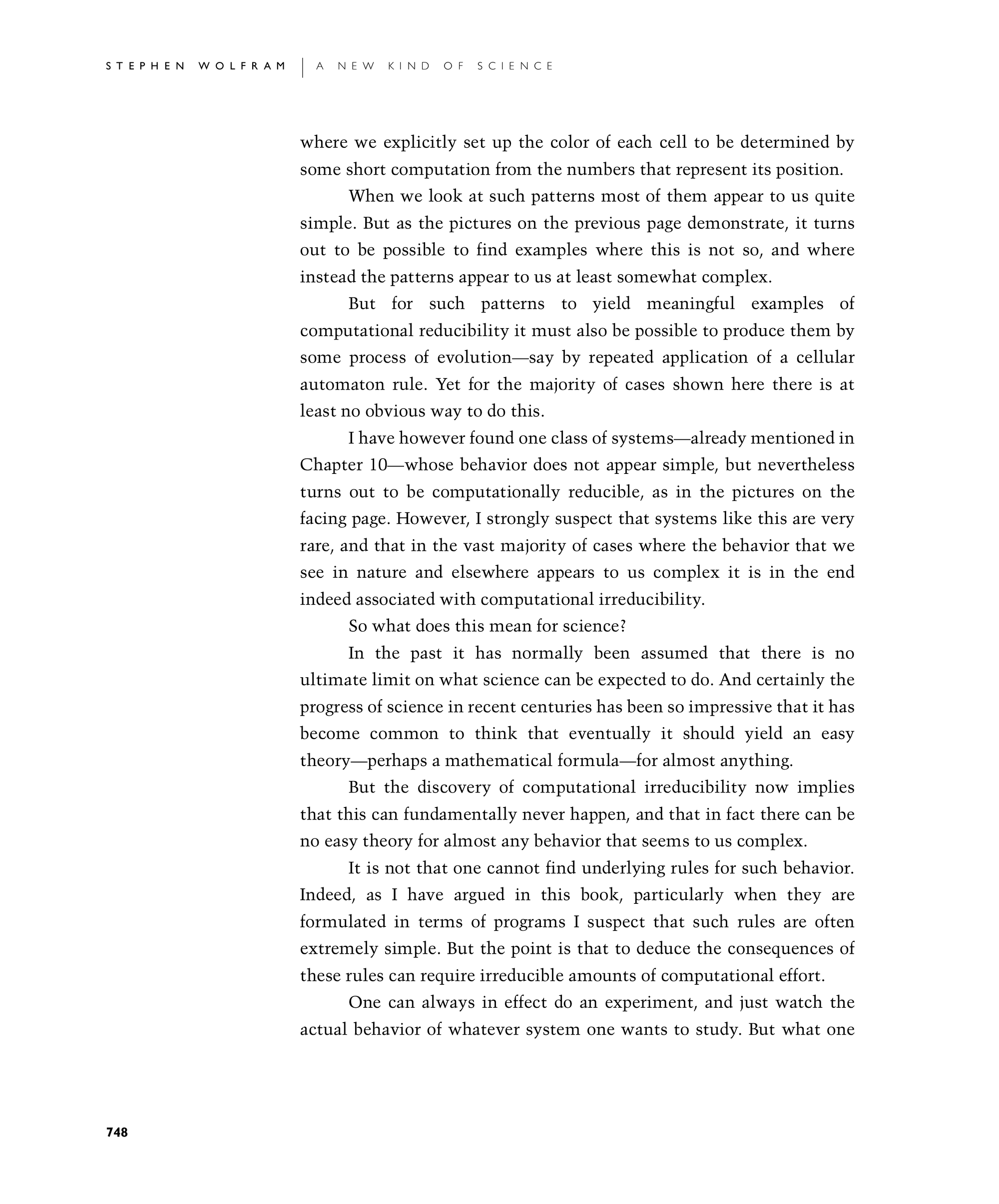 Page 748: Computational Irreducibility