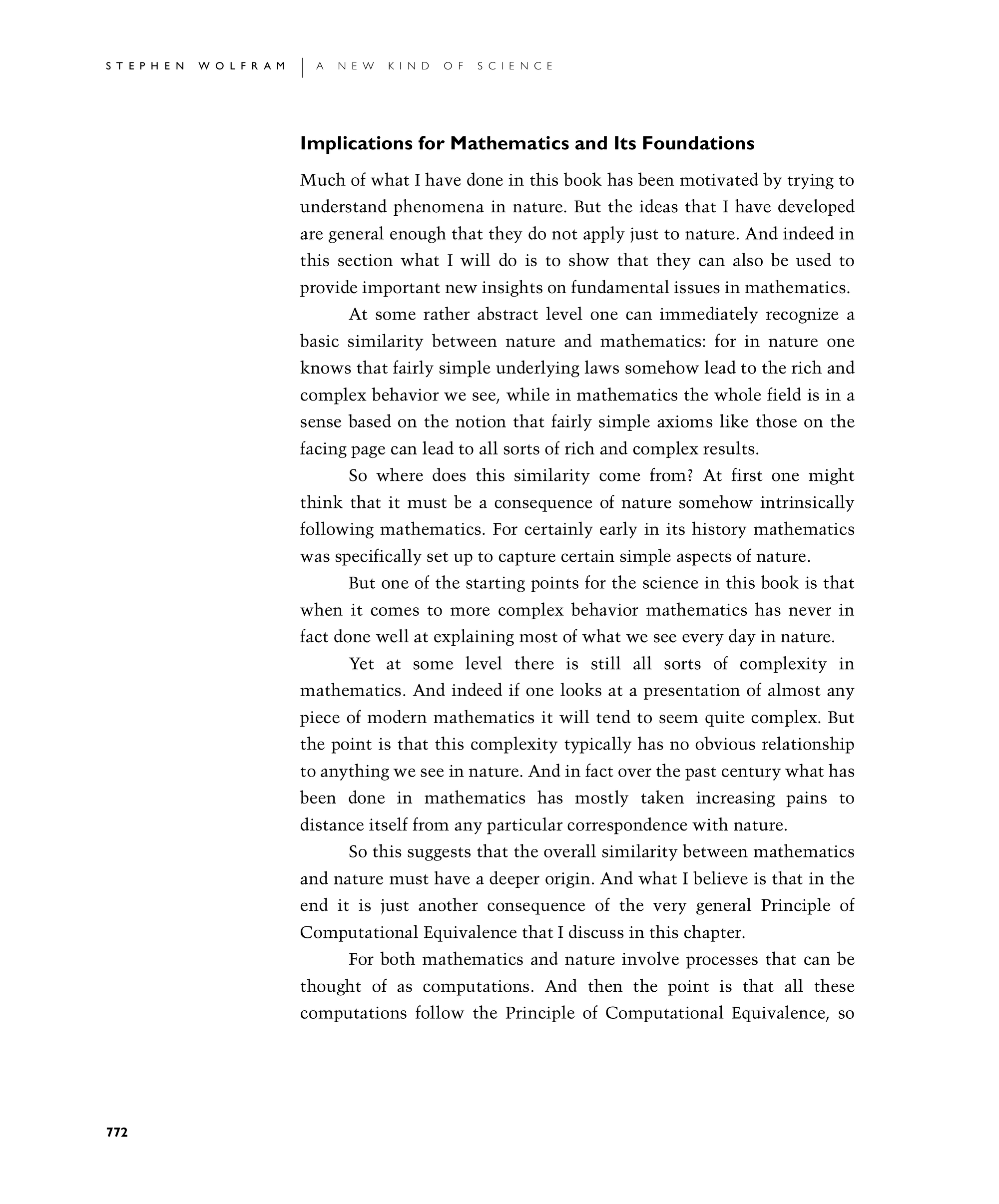 Page 772: Implications for Mathematics and Its Foundations