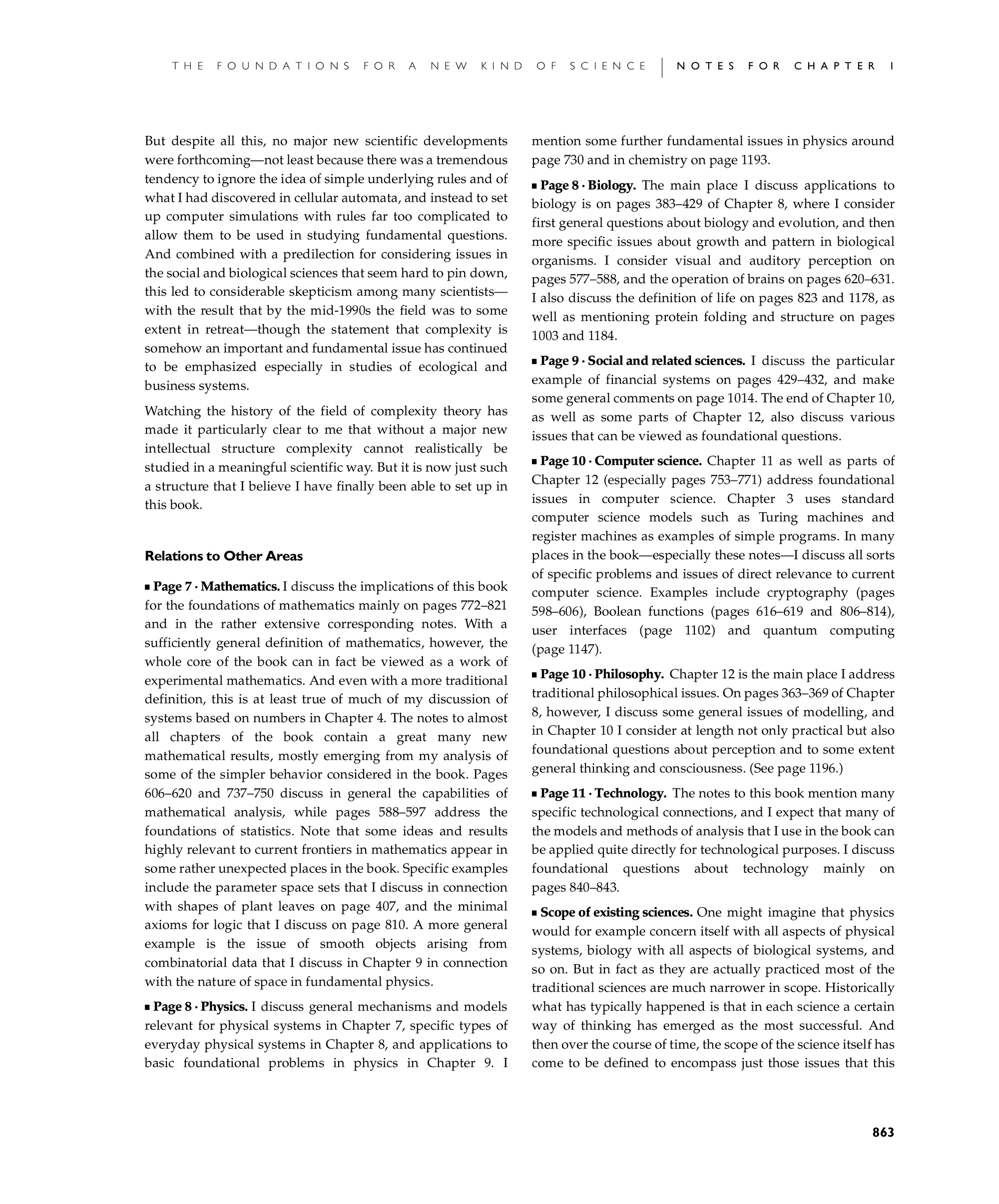 Page 863: Notes for Relations to Other Areas