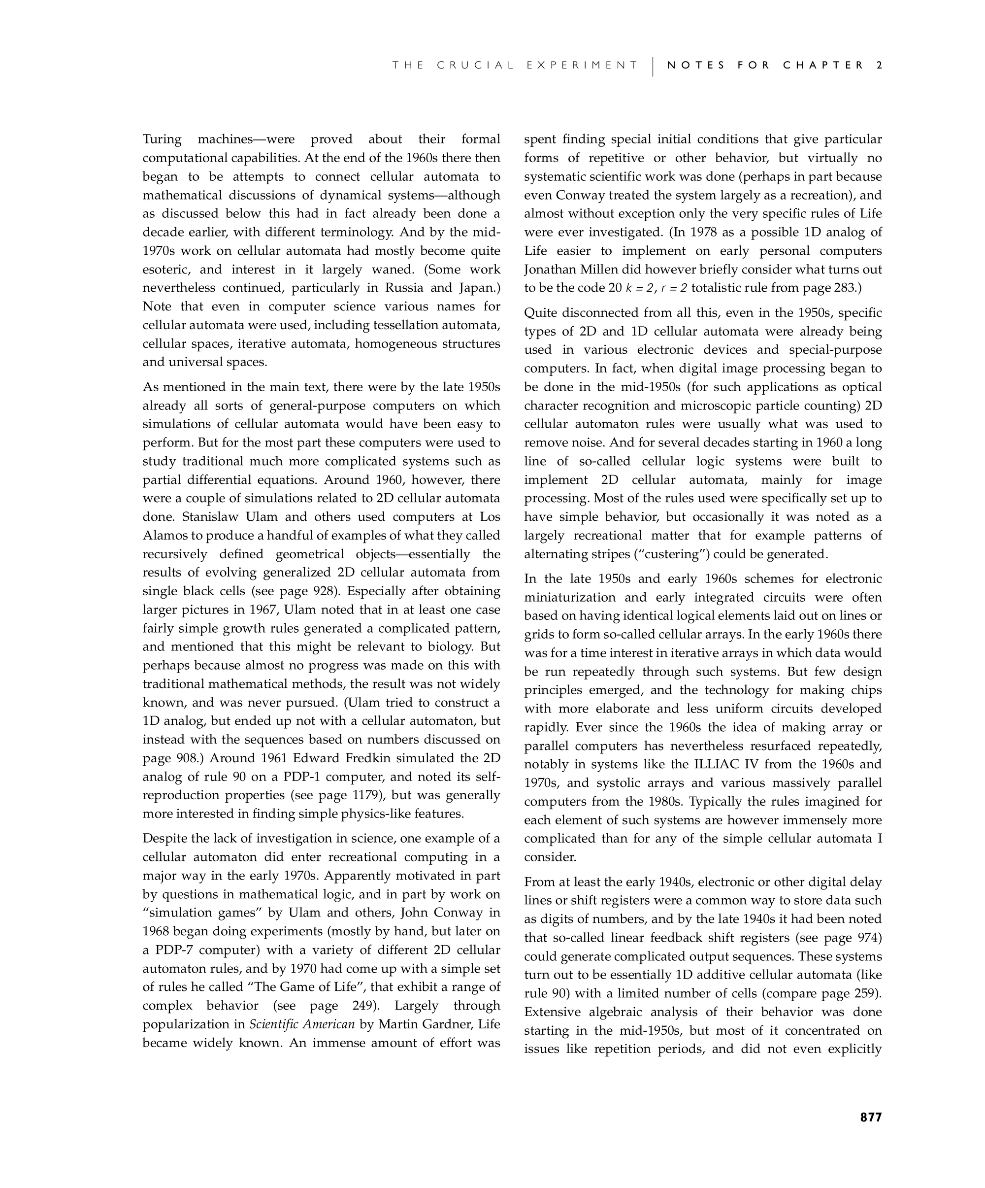 Page 877: Notes for Why These Discoveries Were Not Made Before