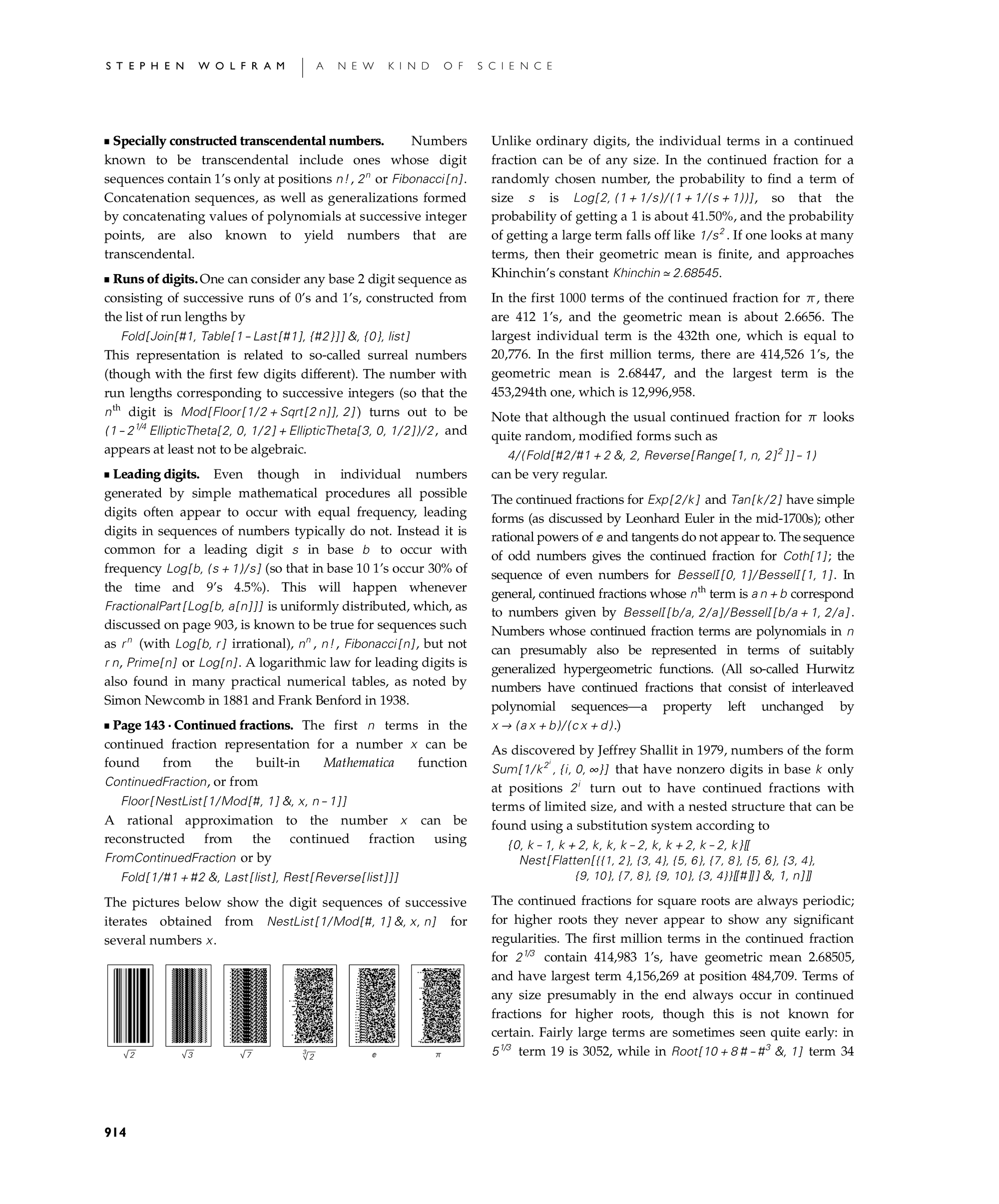 Page 914: Notes for Mathematical Constants