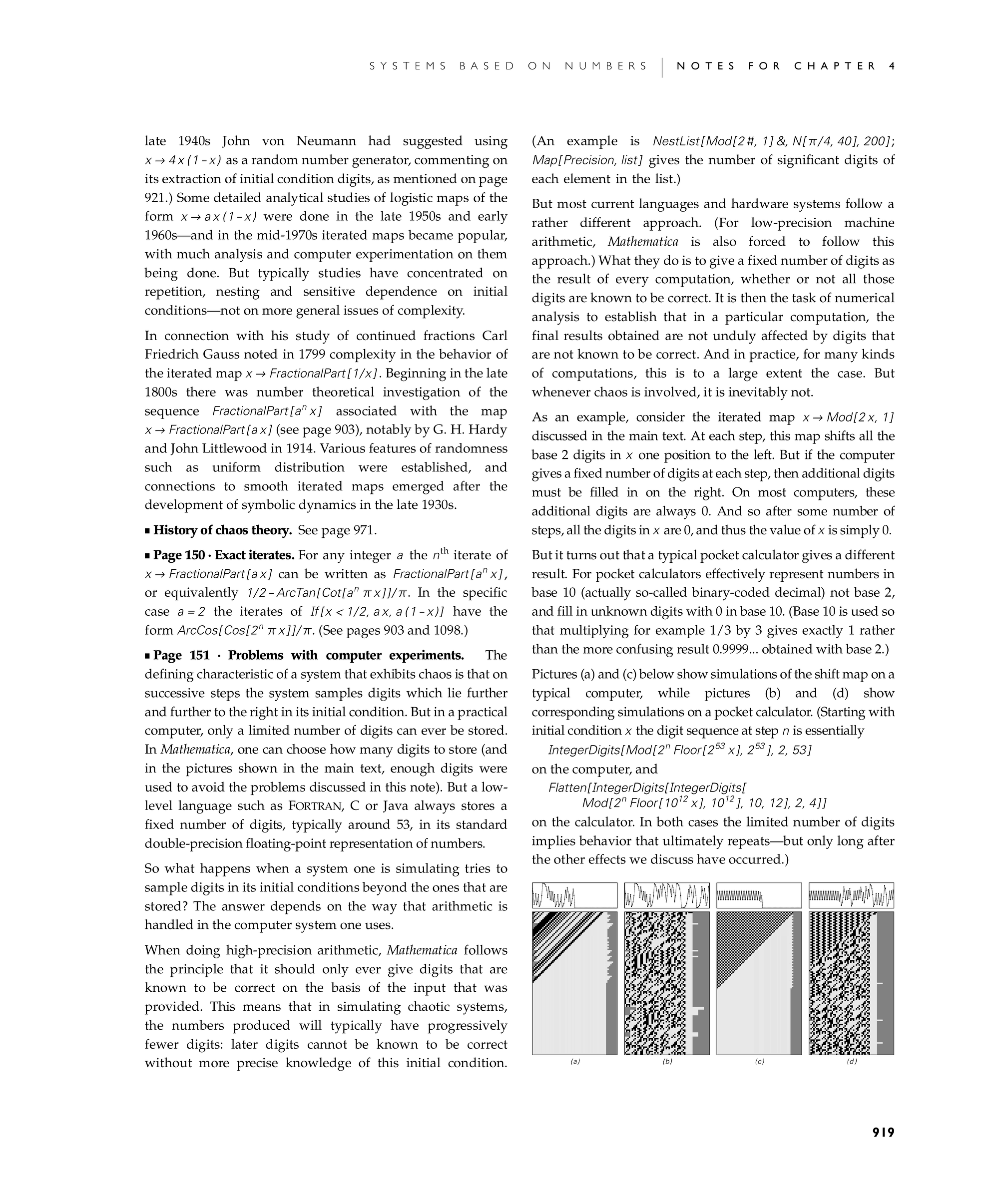 Page 919: Notes for Iterated Maps and the Chaos Phenomenon