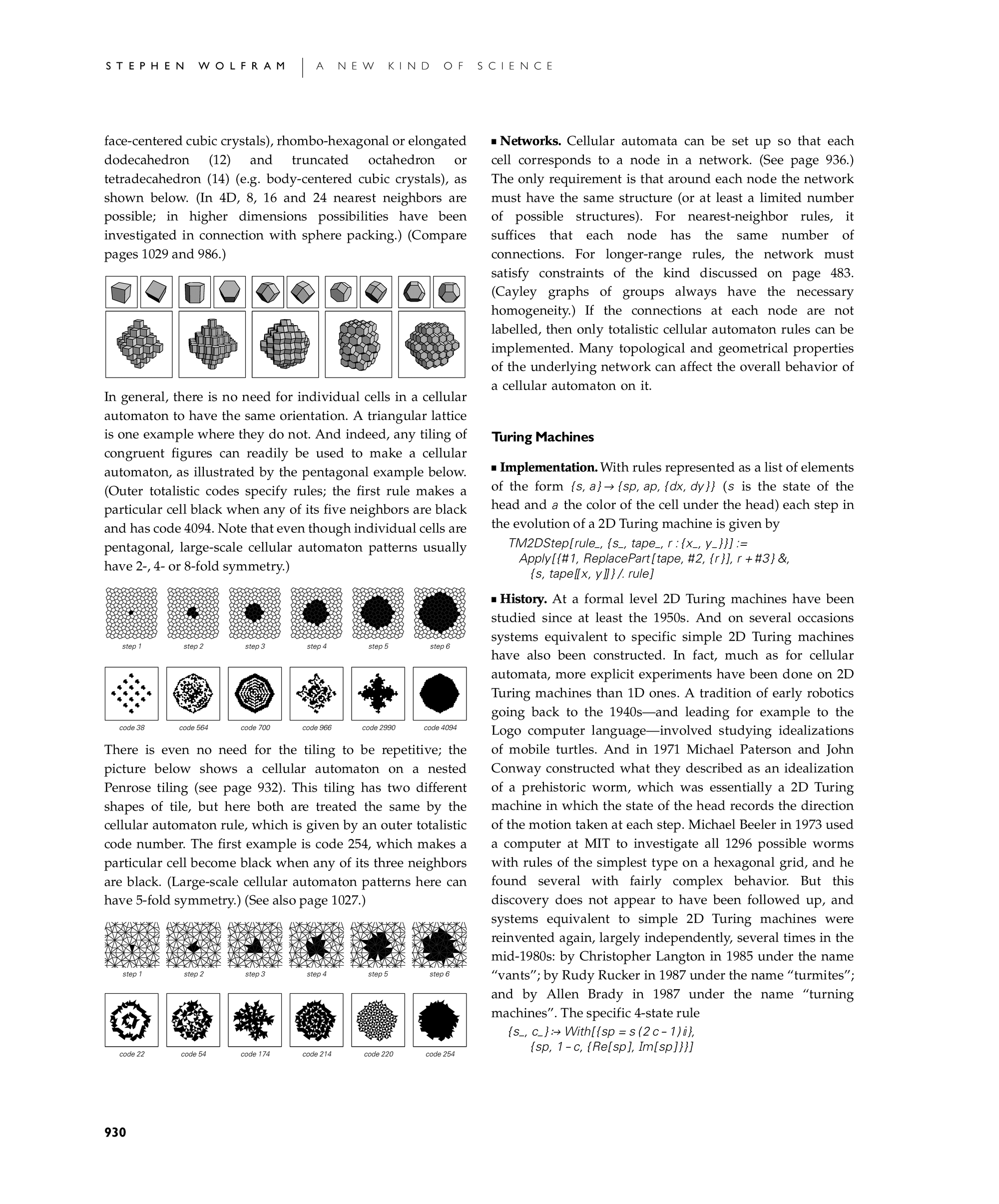 Page 930: Notes for Turing Machines