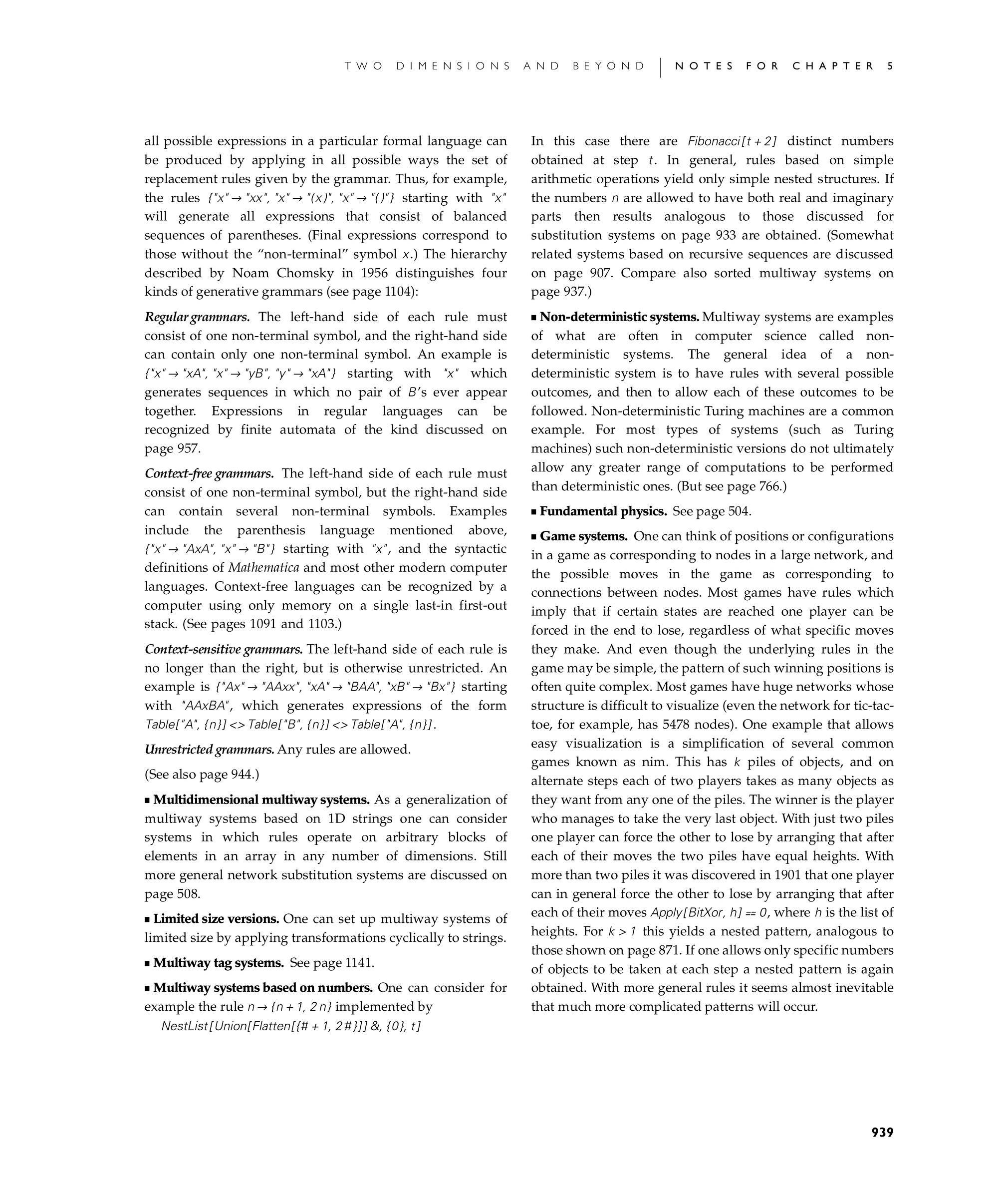 Page 939: Notes for Multiway Systems