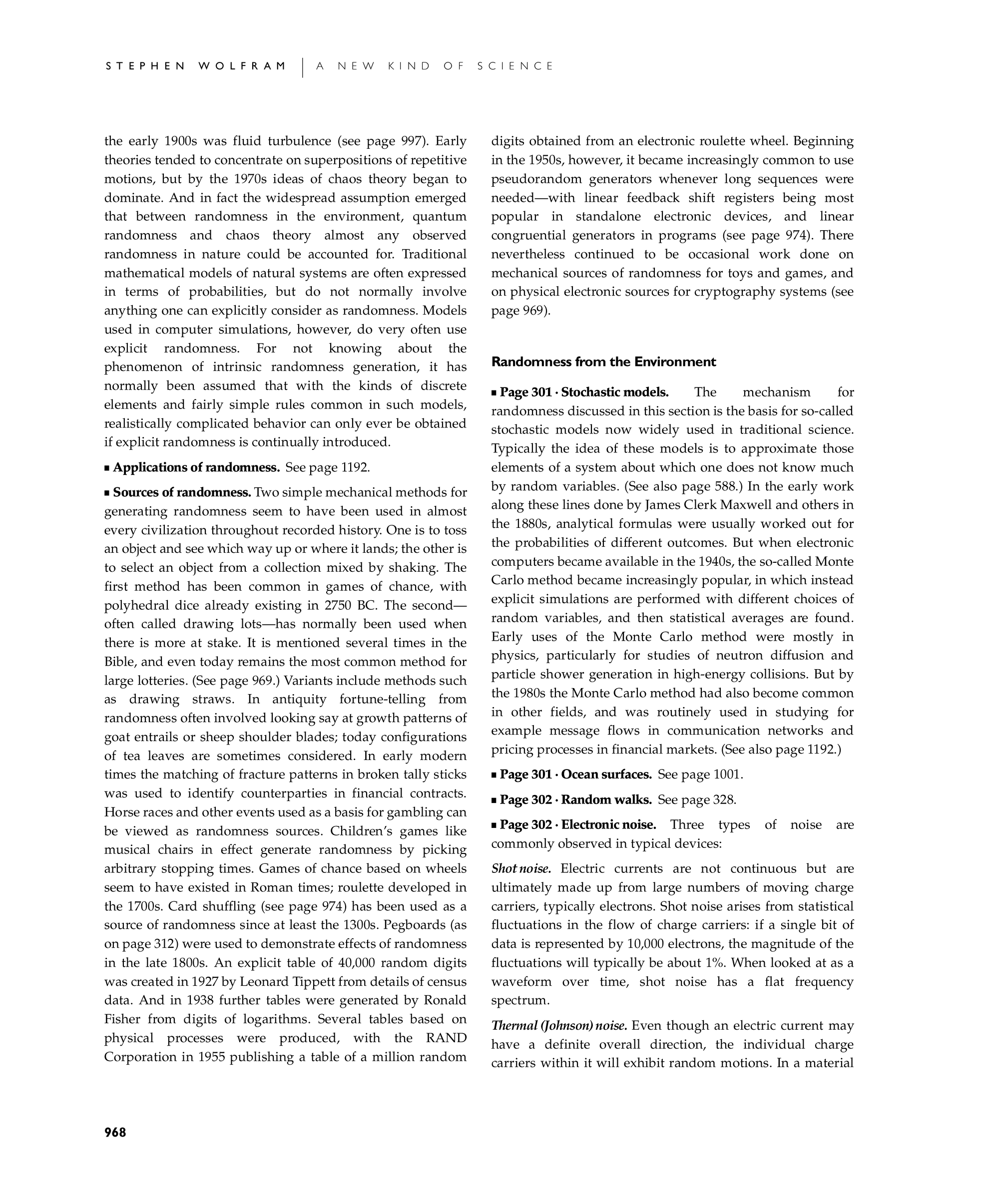 Page 968: Notes for Randomness from the Environment