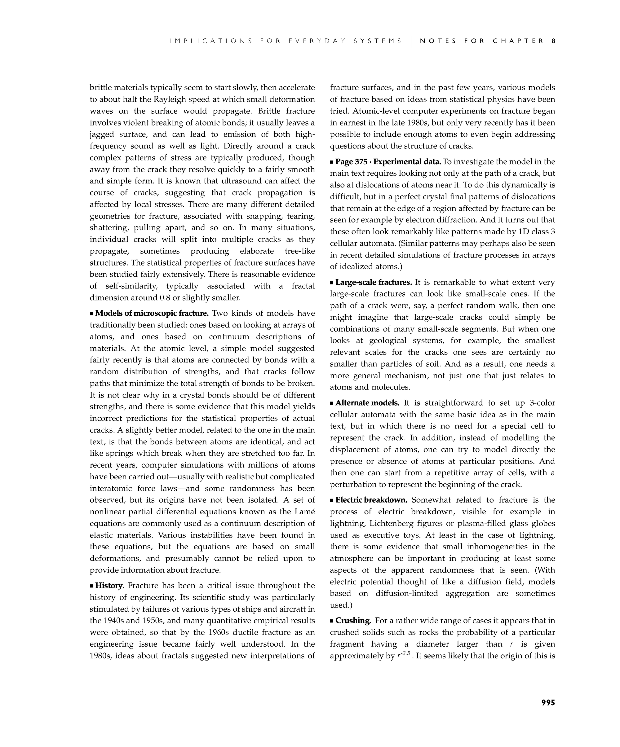 Page 995: Notes for The Breaking of Materials